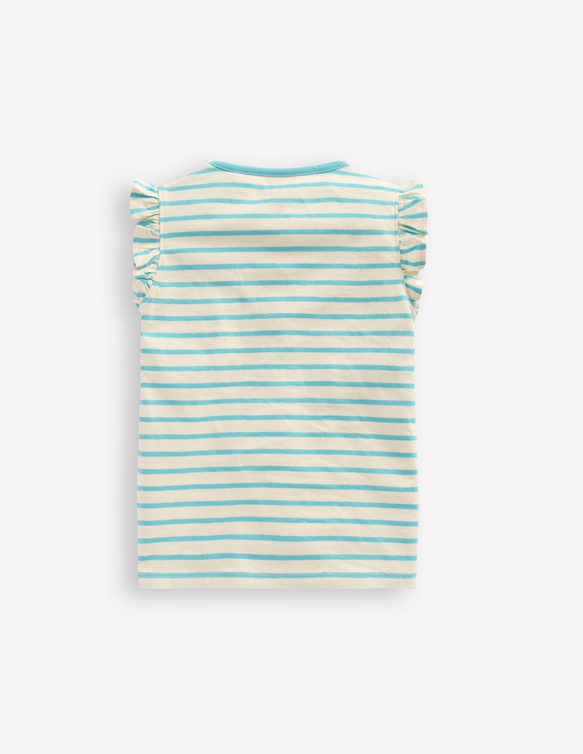 T-Shirt mit Flatterärmeln-Karibikblau Qualle - Image 2