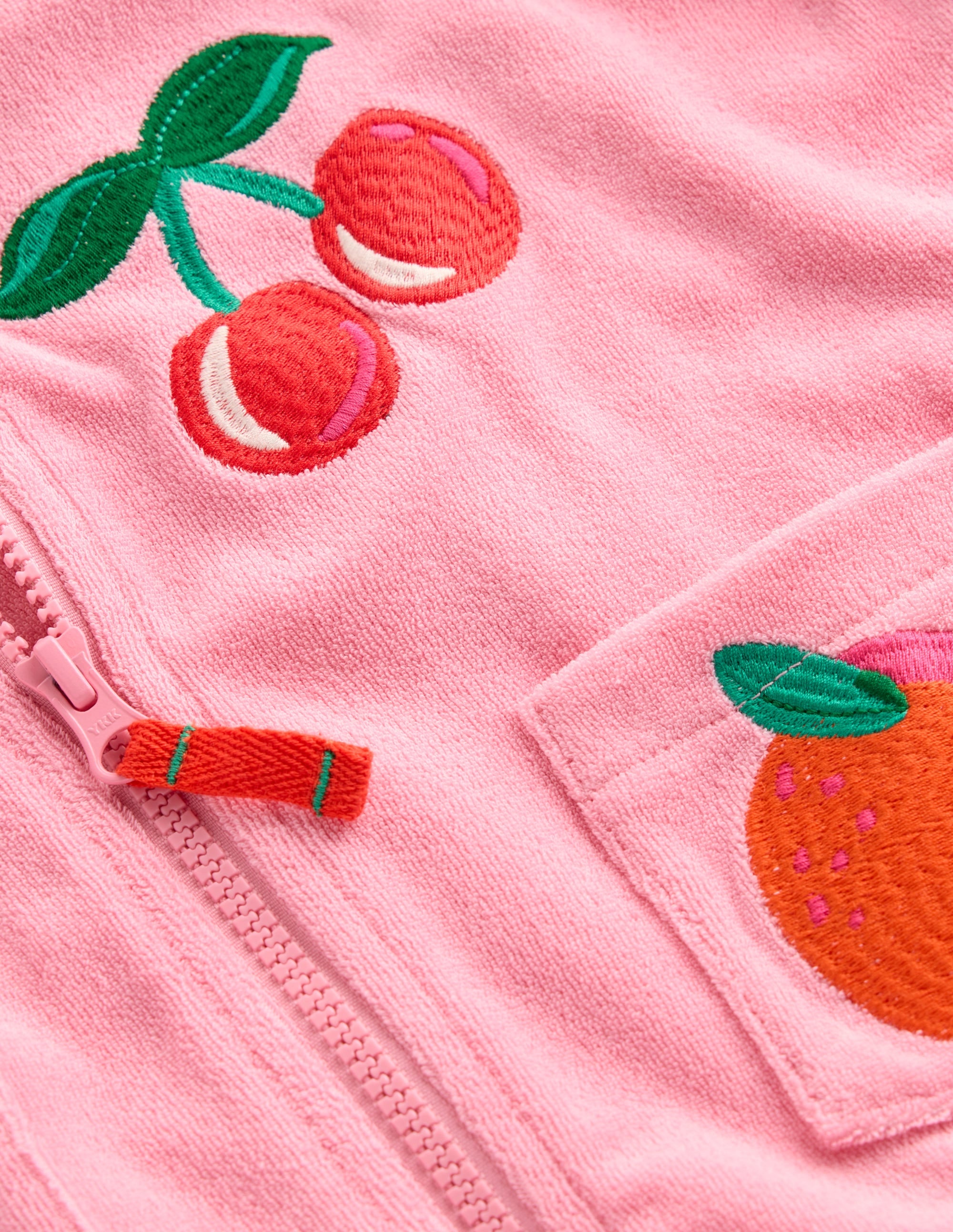 Frottee-Kapuzenjacke-Kreiderosa Obst - Image 3