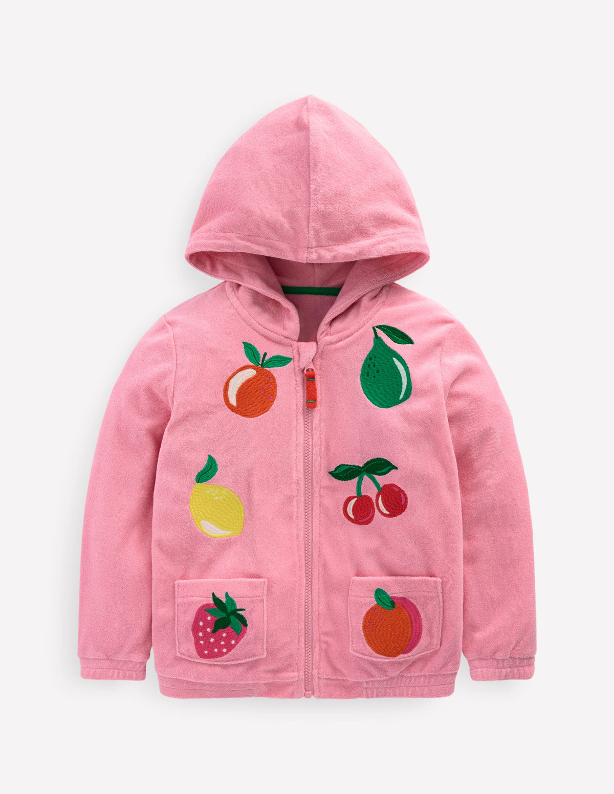 Frottee-Kapuzenjacke-Kreiderosa Obst - Image 1