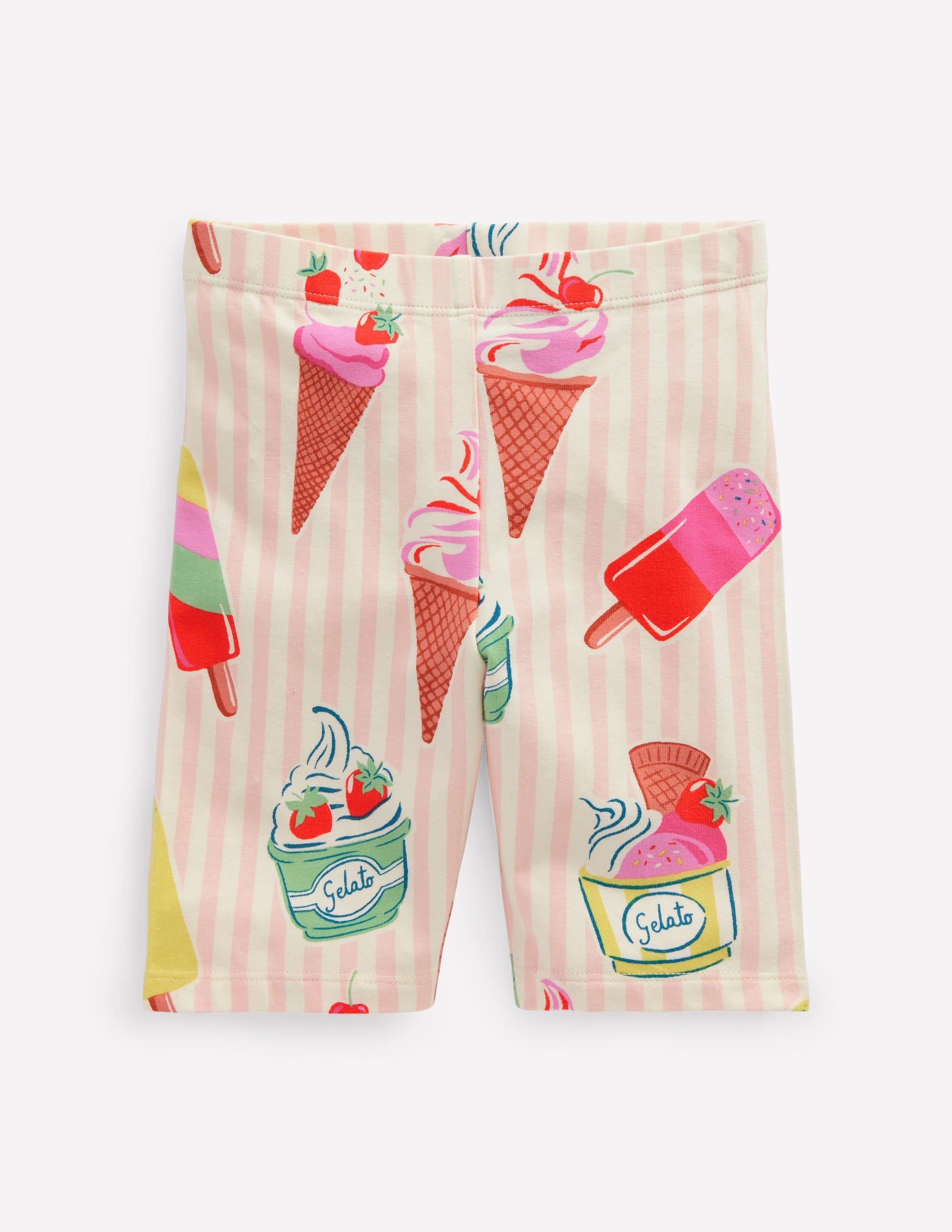 Radlerhose-Rosa Eiscreme Streifen - Image 1