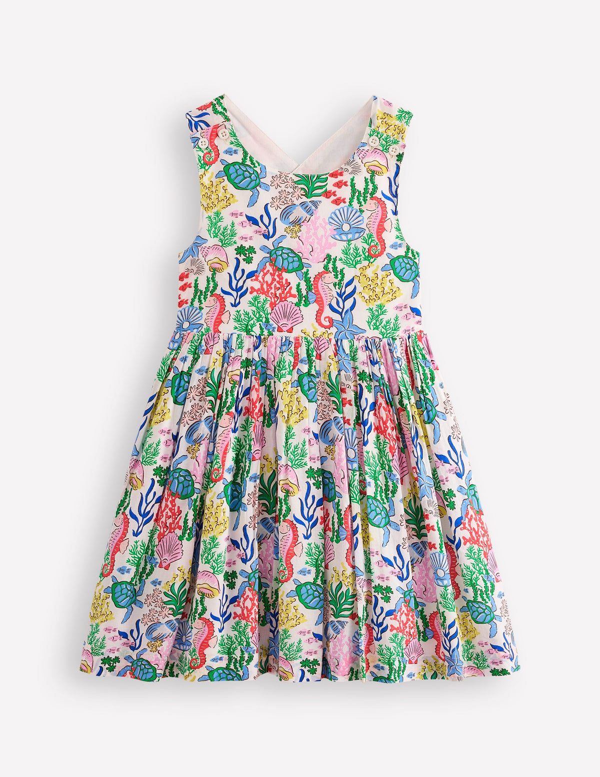 Robe Harper croisée dans le dos-Motif Coral Cove multi - Image 1