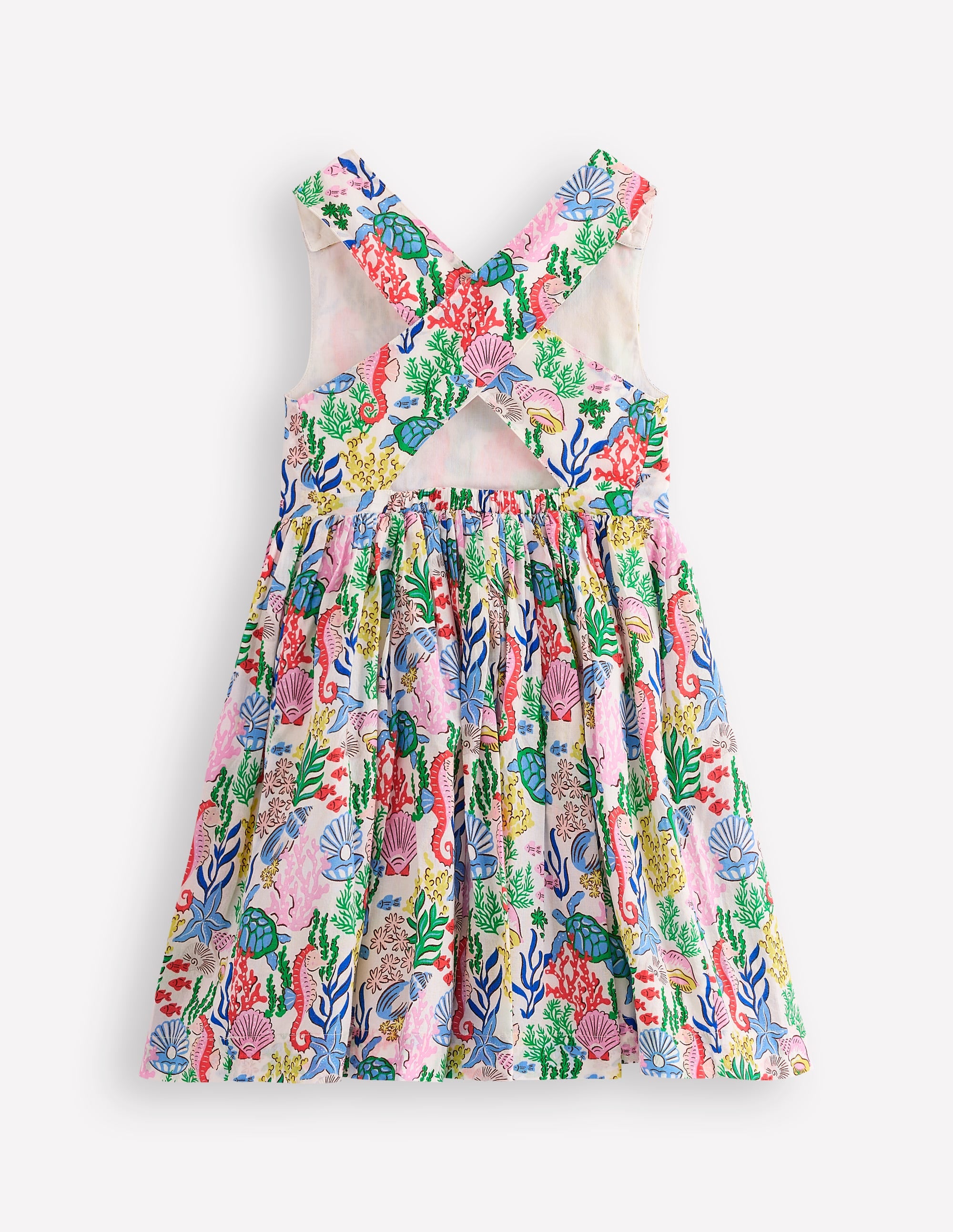 Robe Harper croisée dans le dos-Motif Coral Cove multi - Image 2
