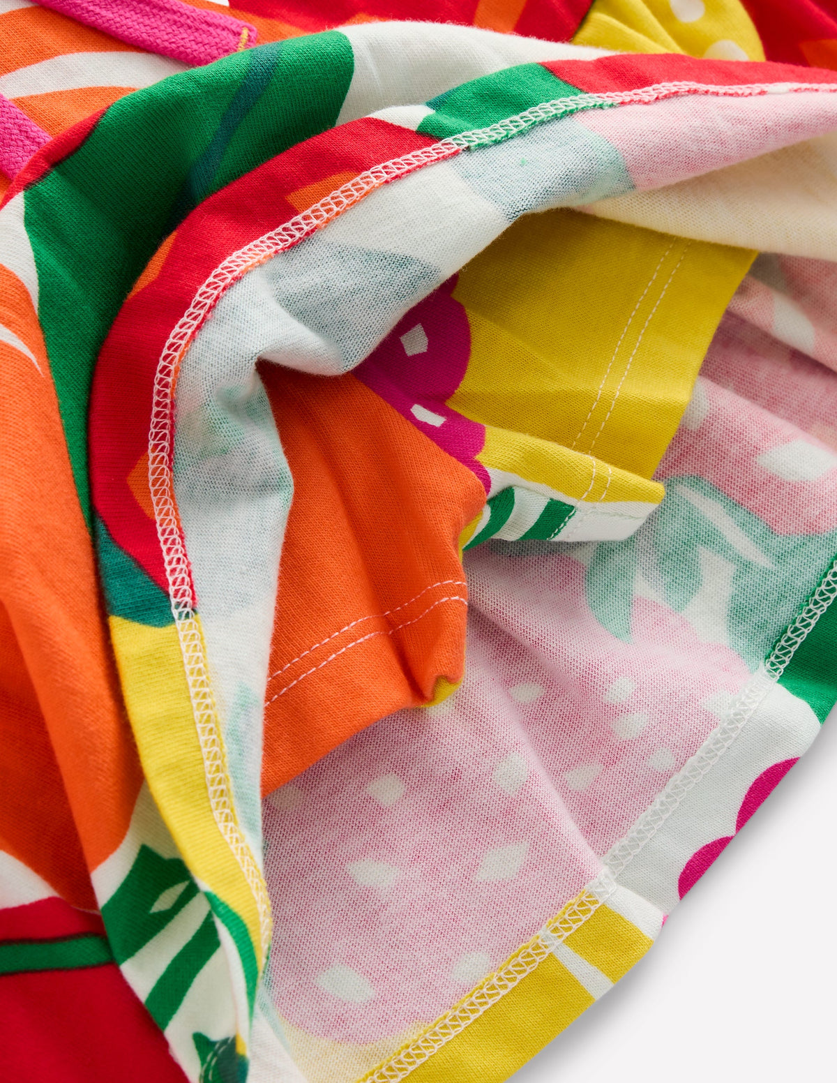 Jupe-short volantée en jersey-Fruits géants multi - Image 3