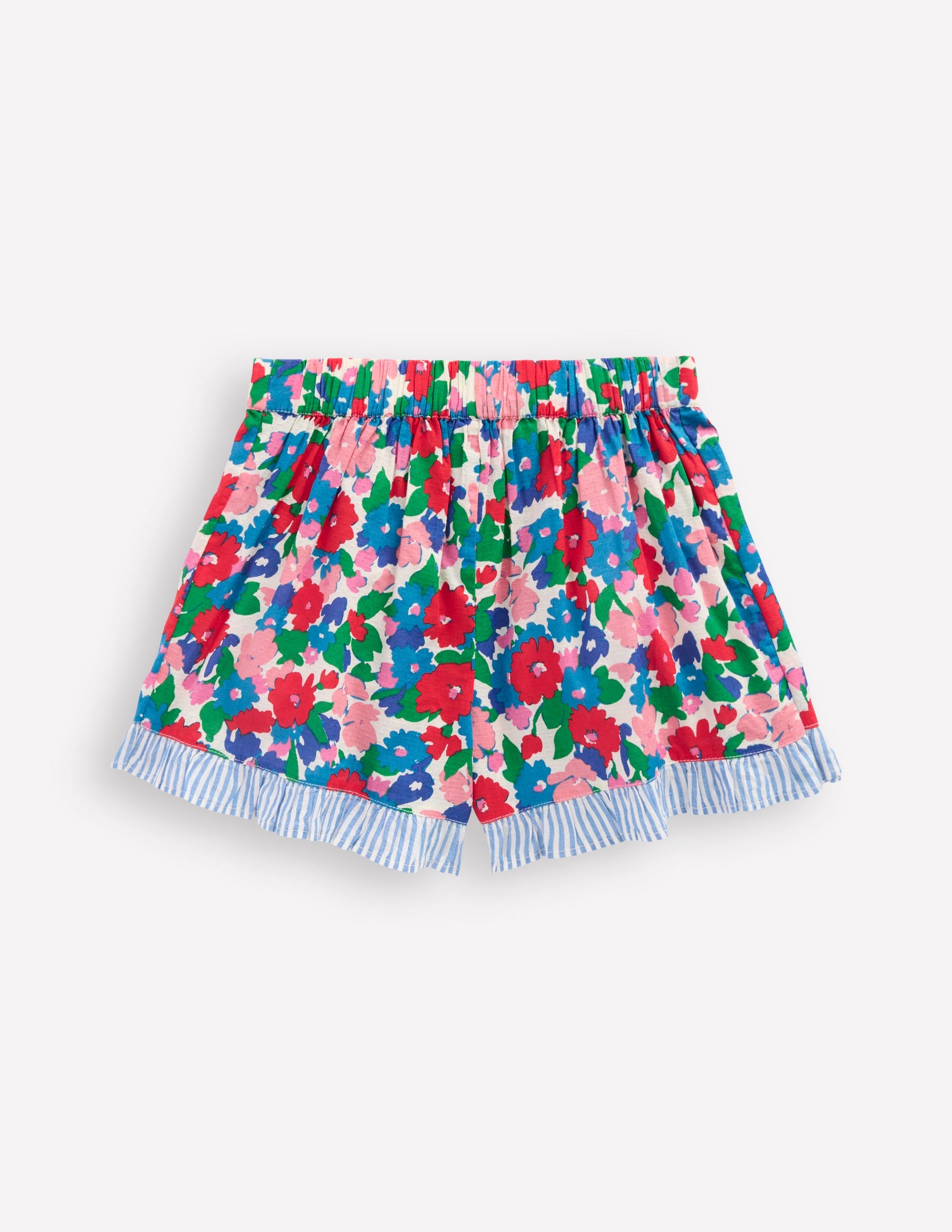 Wickel-Skort mit Rüschen-Bunt Blumenstrauß-2
