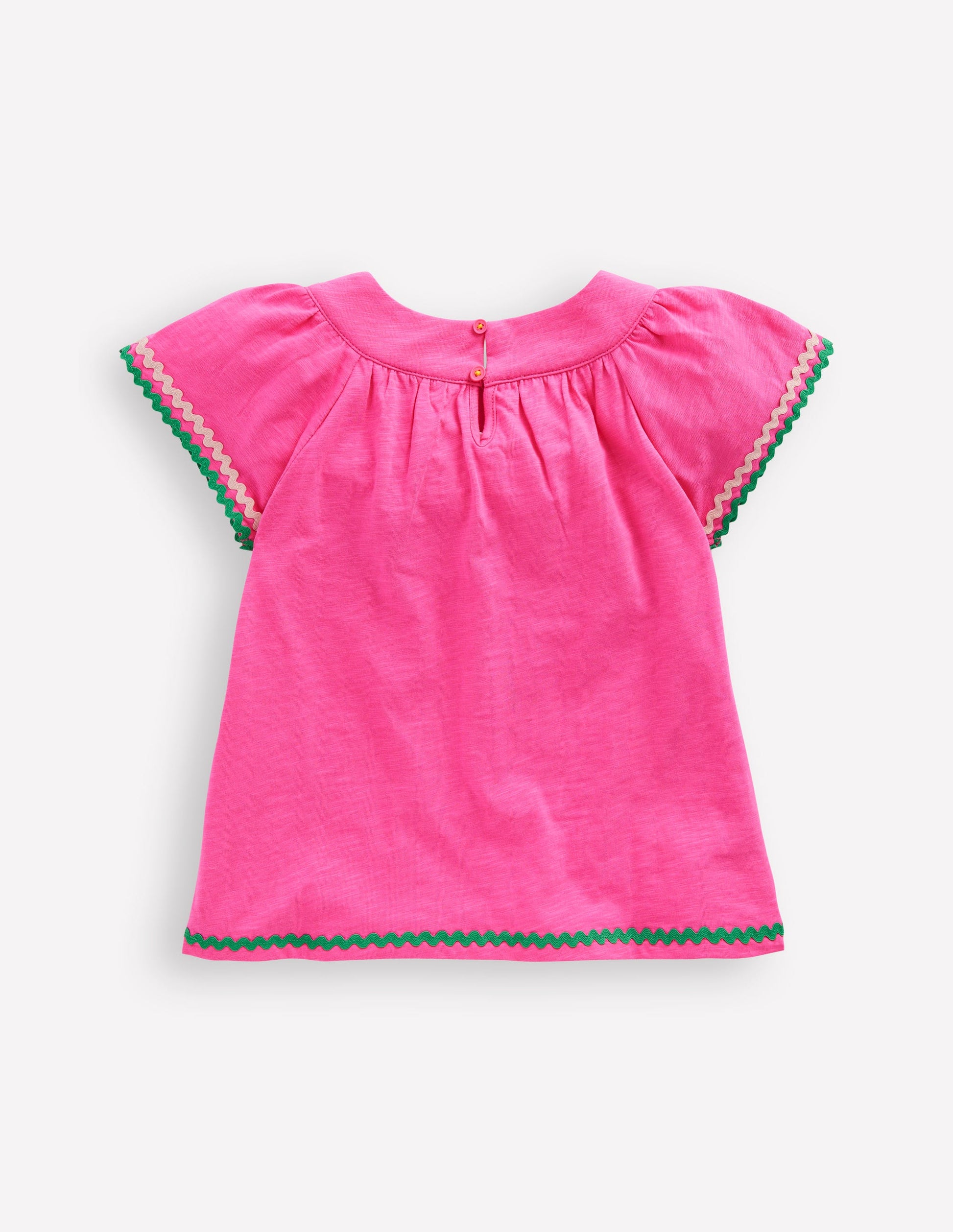Joli top à détails-Rose sorbet-2