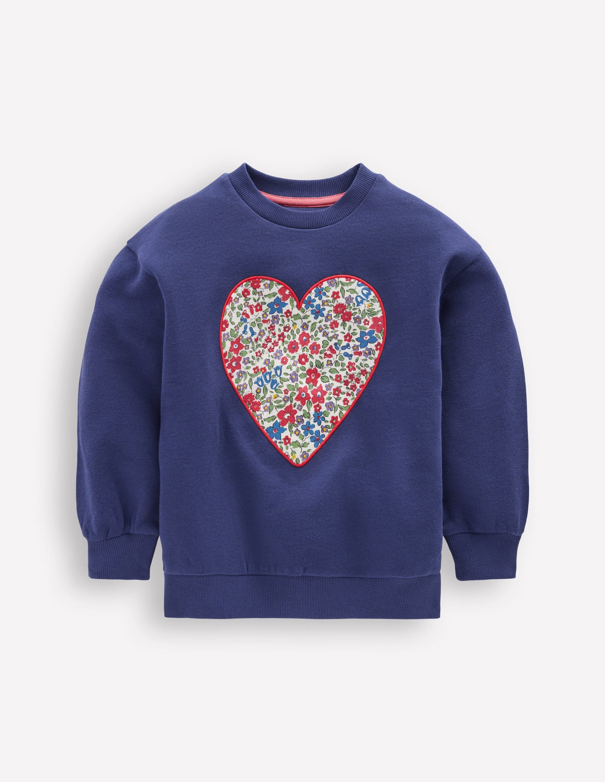 Bobbie Sweatshirt mit Applikation-Steuerbordblau Herzen-1