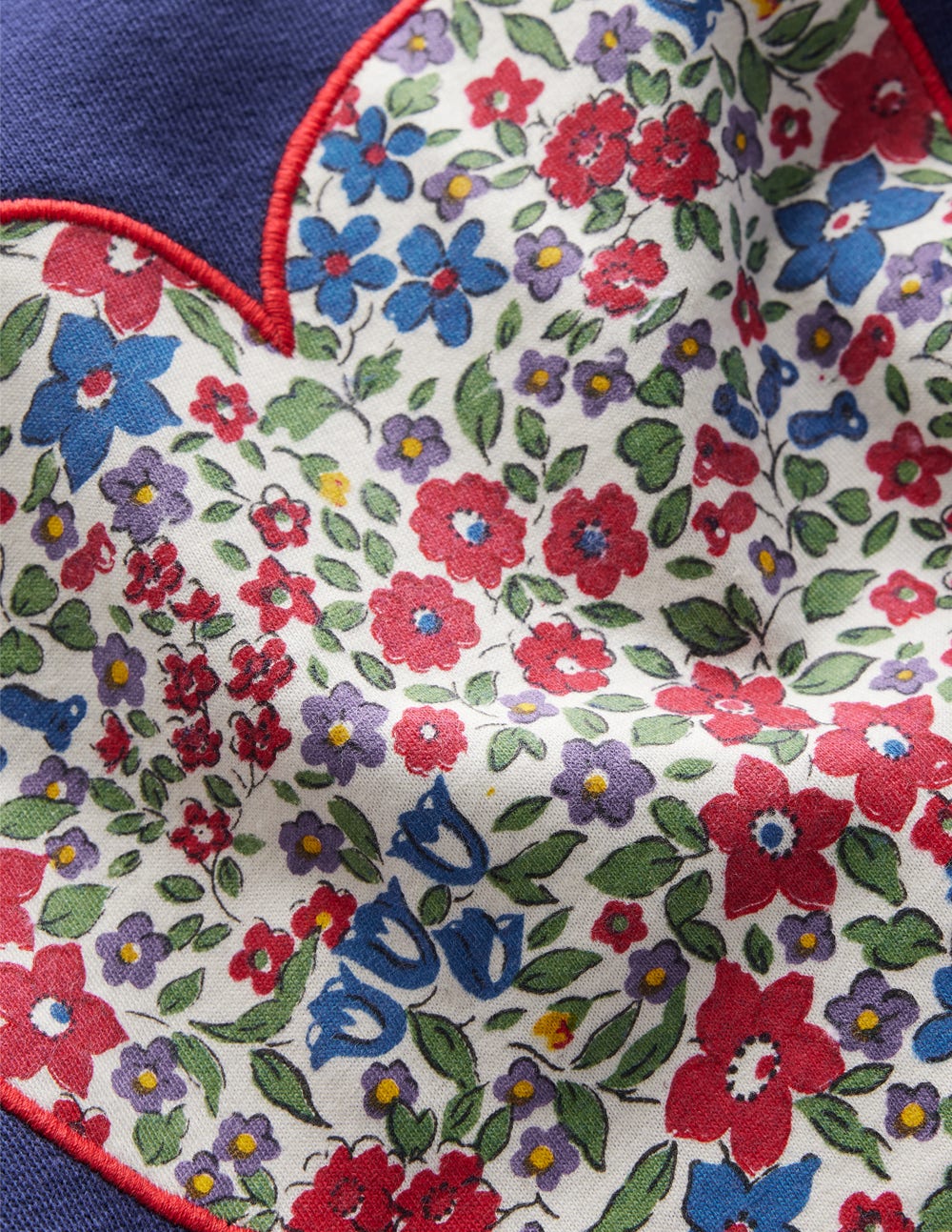 Bobbie Sweatshirt mit Applikation-Steuerbordblau Herzen - Image 3