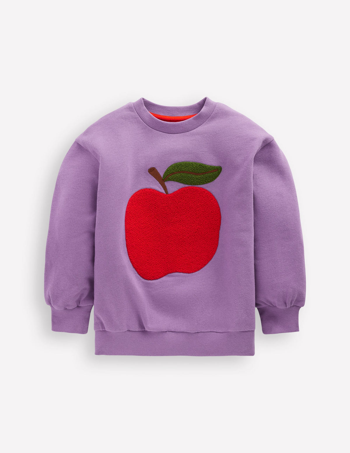 Bobbie Appliqué Sweatshirt-Aster Purple Apple - Image 1