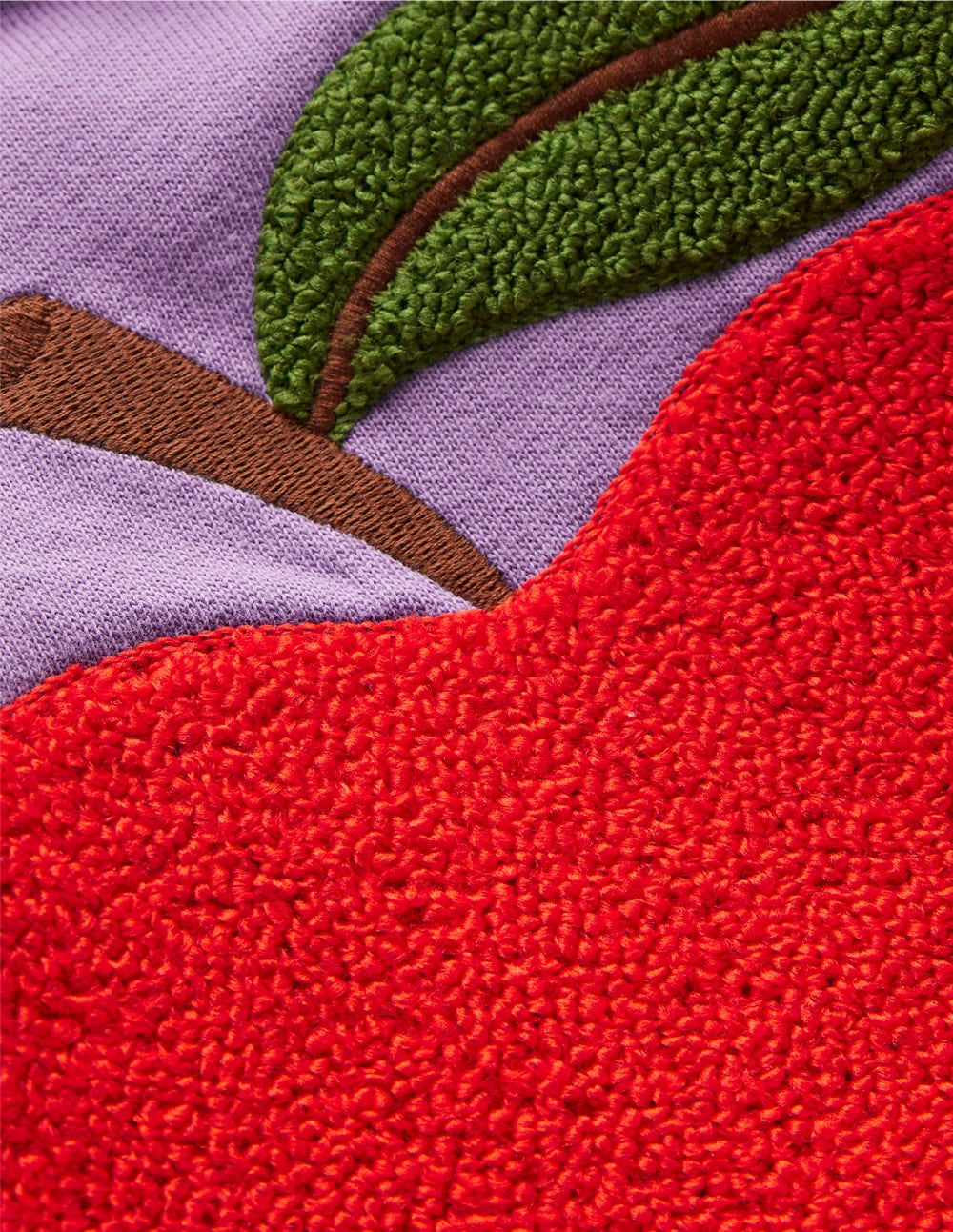 Bobbie Appliqué Sweatshirt-Aster Purple Apple-3