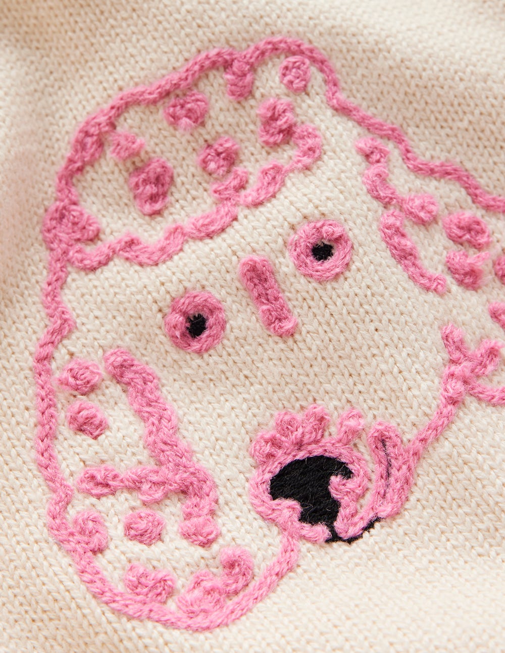 Origineller Pullover mit Logo-Warmes Naturweiß Hunde - Image 3