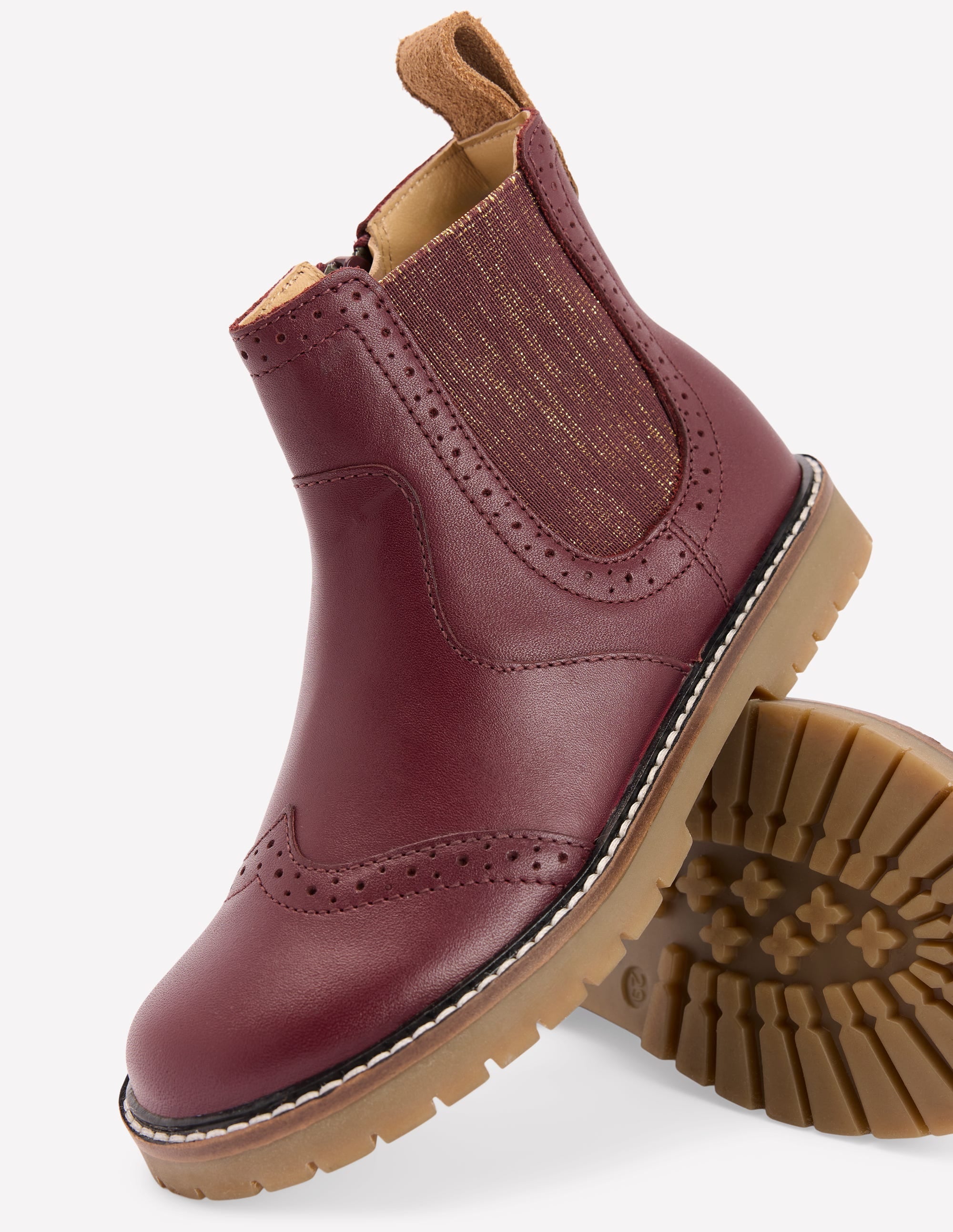 Chelsea-Stiefel aus Leder-Oxblood - Image 3