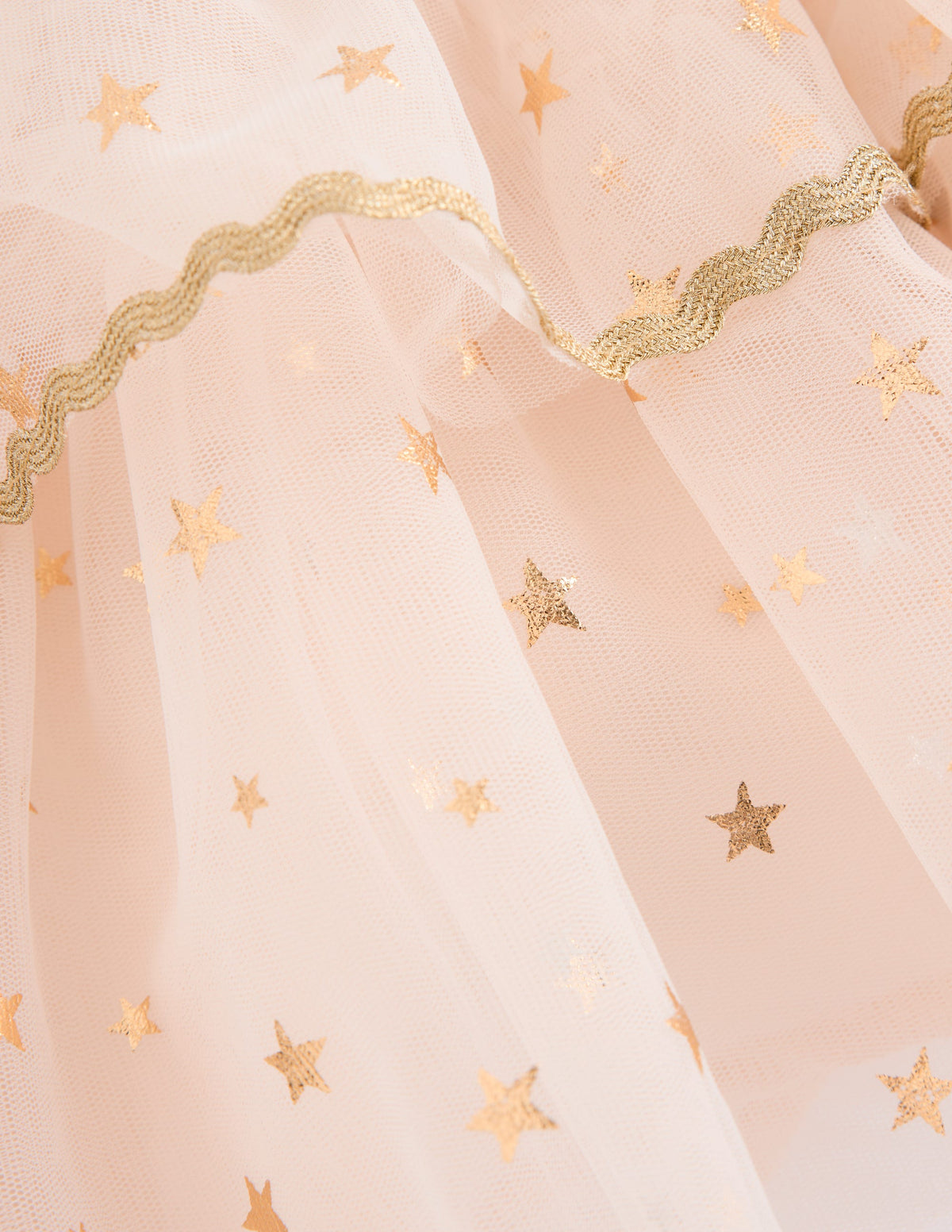 Tulle Cape-Soft Ivory/ Gold Confetti - Image 4