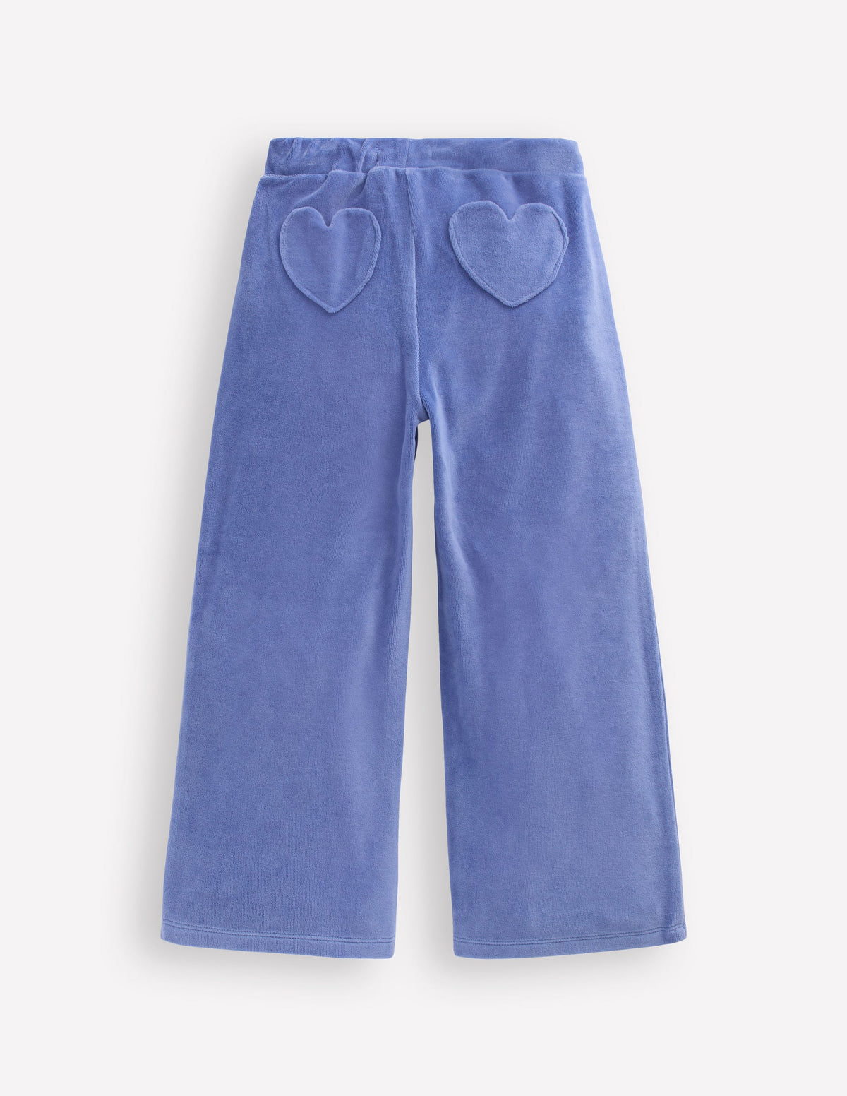 Samt-Jogginghose mit Herztasche-Blau-2