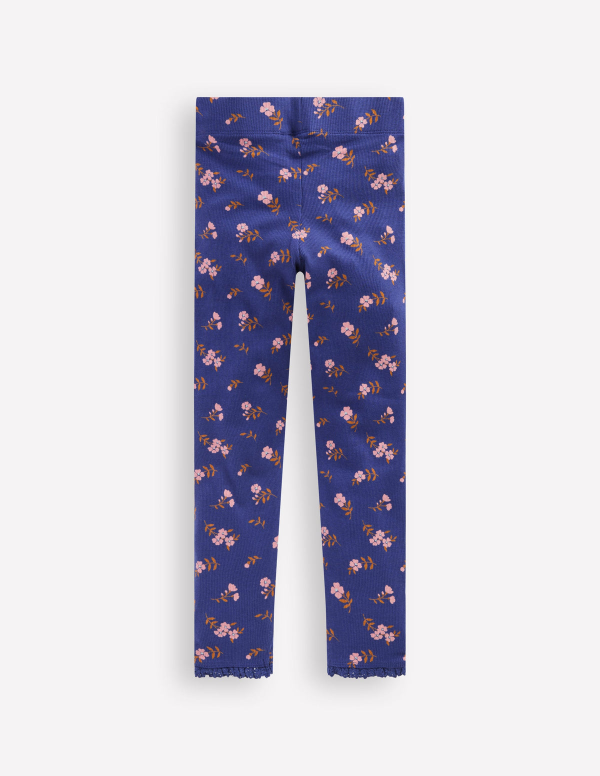 Gerippte Leggings-Steuerbordblau Zweig-2