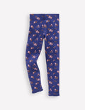 Gerippte Leggings-Steuerbordblau Zweig