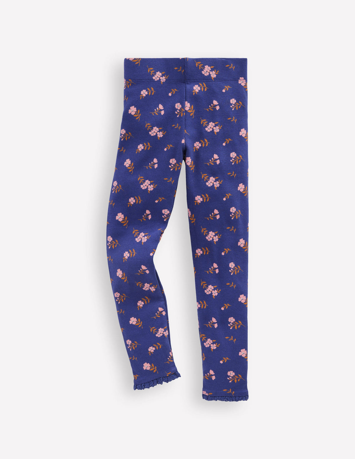 Gerippte Leggings-Steuerbordblau Zweig-1