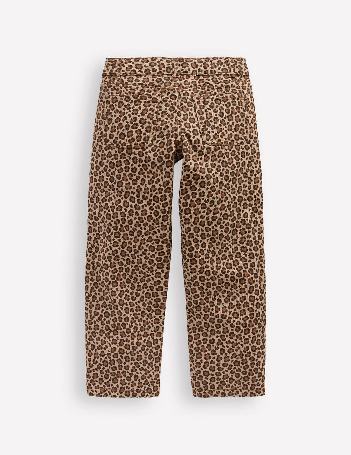 Hose mit aufgesetzten Taschen-Leopardenmuster-1