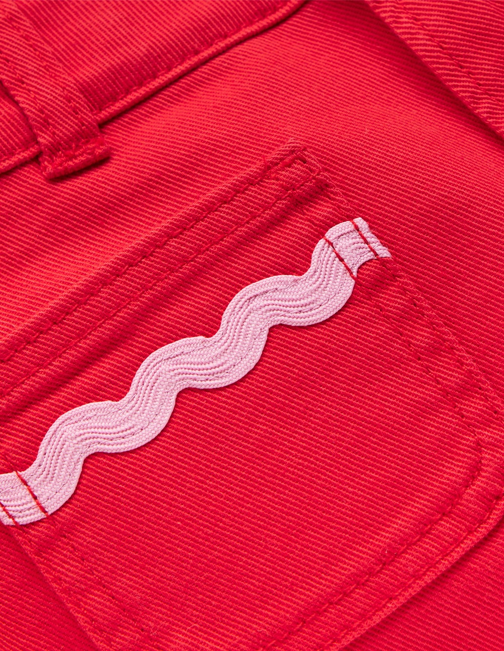 Hose mit aufgesetzten Taschen-Mohnblumenrot-3