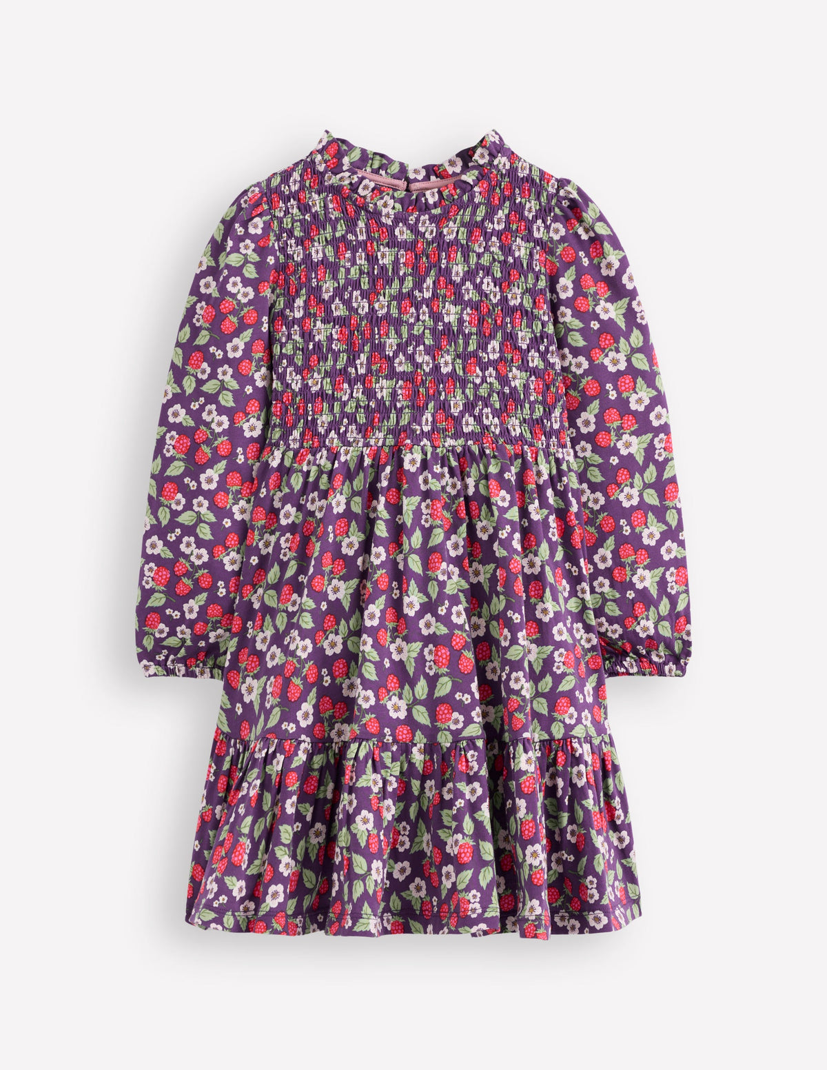 Aurora Langärmliges Kleid-Mystisches Violette Vintage-Beere-1