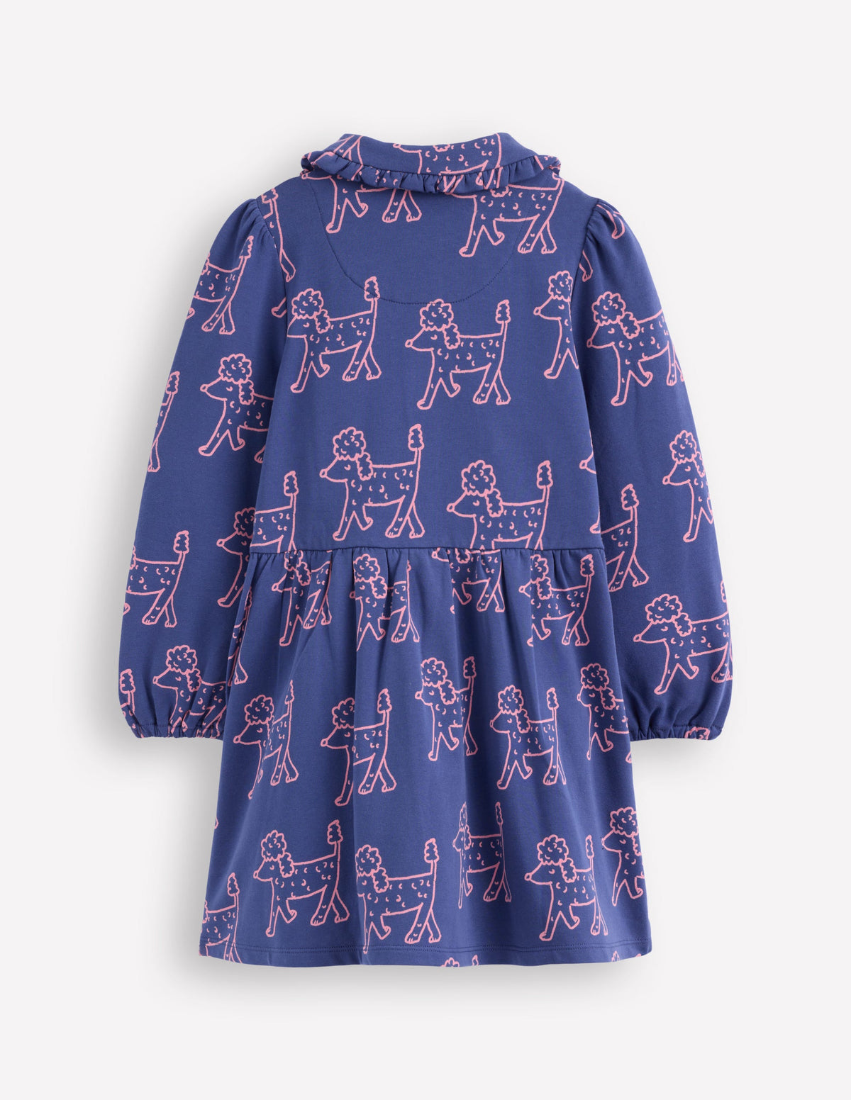 Kuscheliges Jersey-Hemdblusenkleid-Steuerbordblau Pudel - Image 2