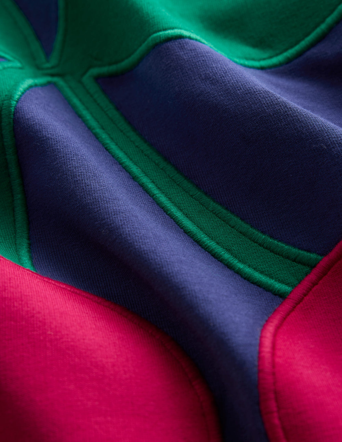 Sweatshirt-Kleid mit Logo-Segelblau, Kirsche - Image 3