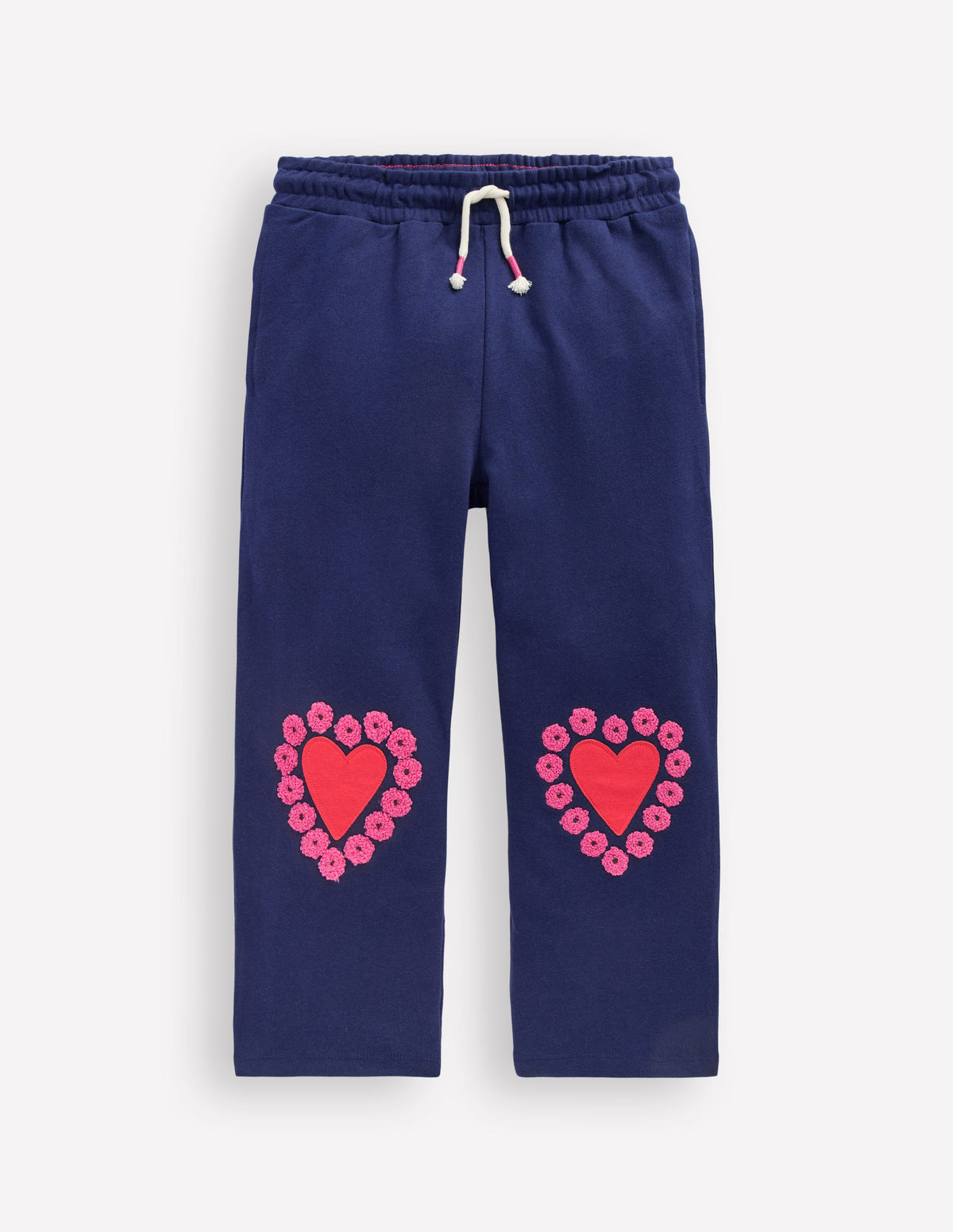 Bobbie Jogginghose mit Applikationen-Schuluniform-Marineblau Herzen - Image 1