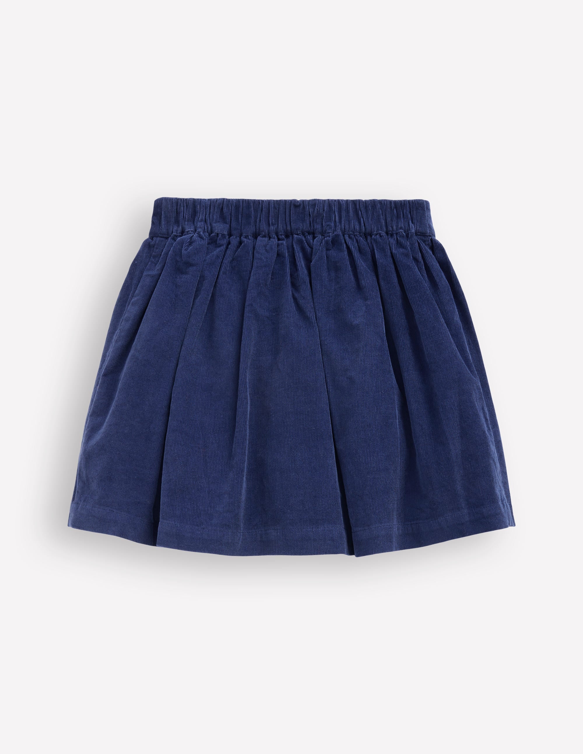 Minirock mit Knopfleiste-Schuluniform-Navy, Blumen - Image 2