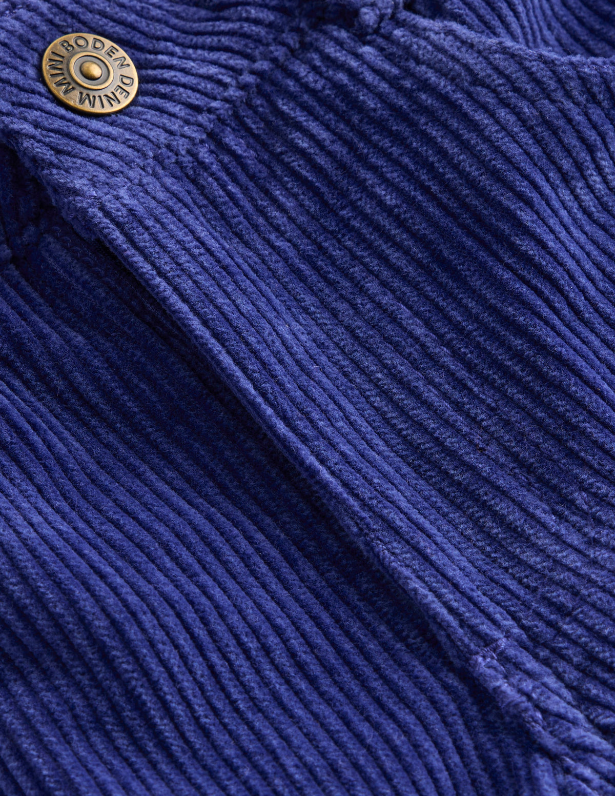 Hose mit weitem Bein-Saphirblau-3