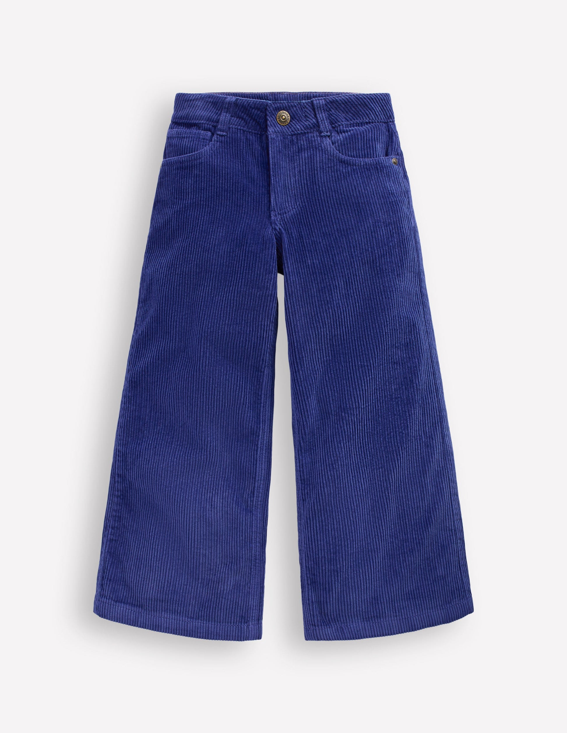 Hose mit weitem Bein-Saphirblau-1