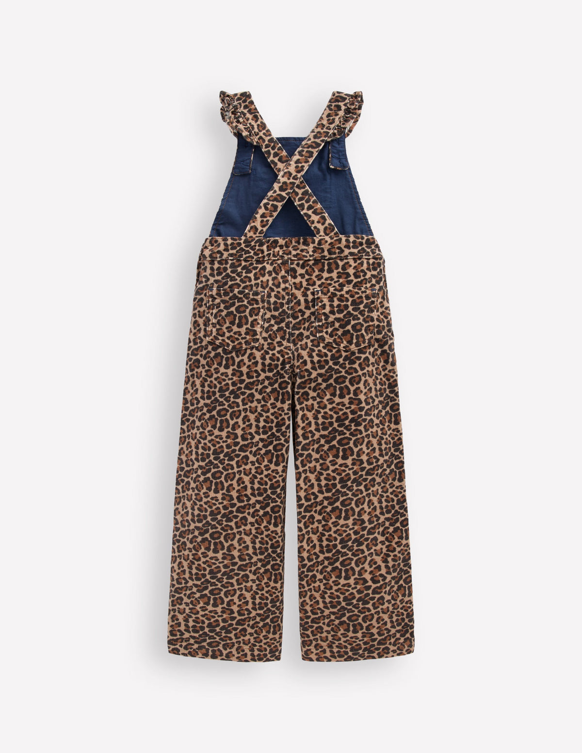 Latzhose mit Rüschen-Mohair, Leopardenmuster - Image 2