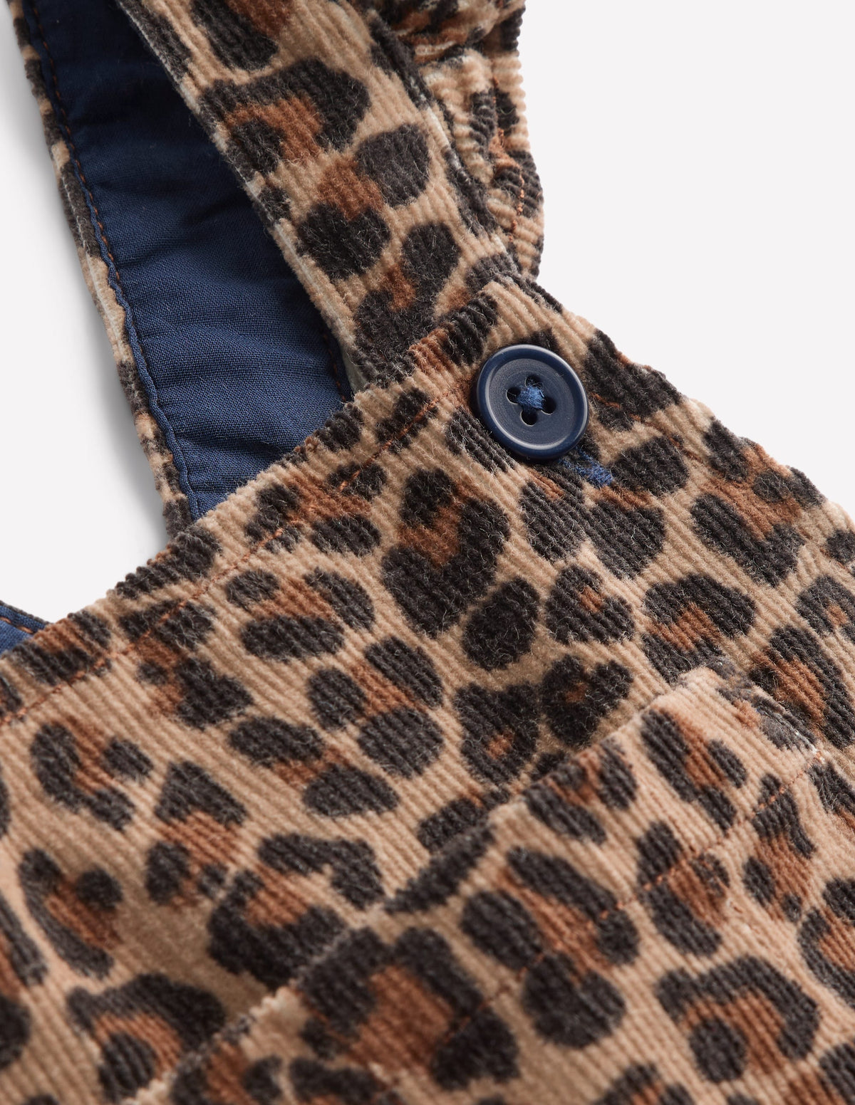 Latzhose mit Rüschen-Mohair, Leopardenmuster-3