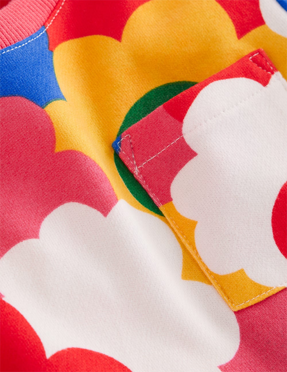 Minna Sweatkleid-Bunt Regenbogen Blume - Image 3