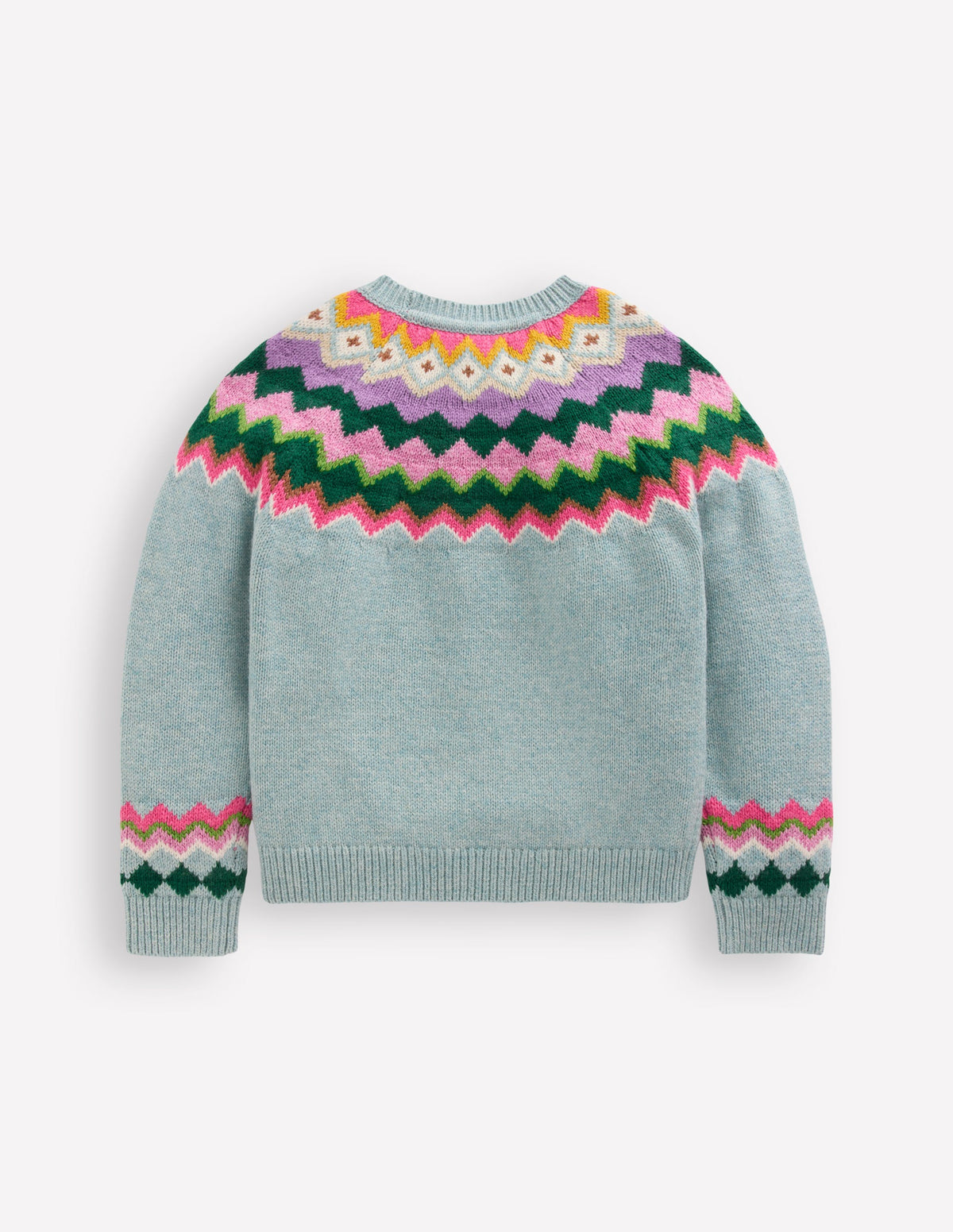Eleanor Fair-Isle-Pullover-Blauer Meeresnebel Fair Isle - Image 4