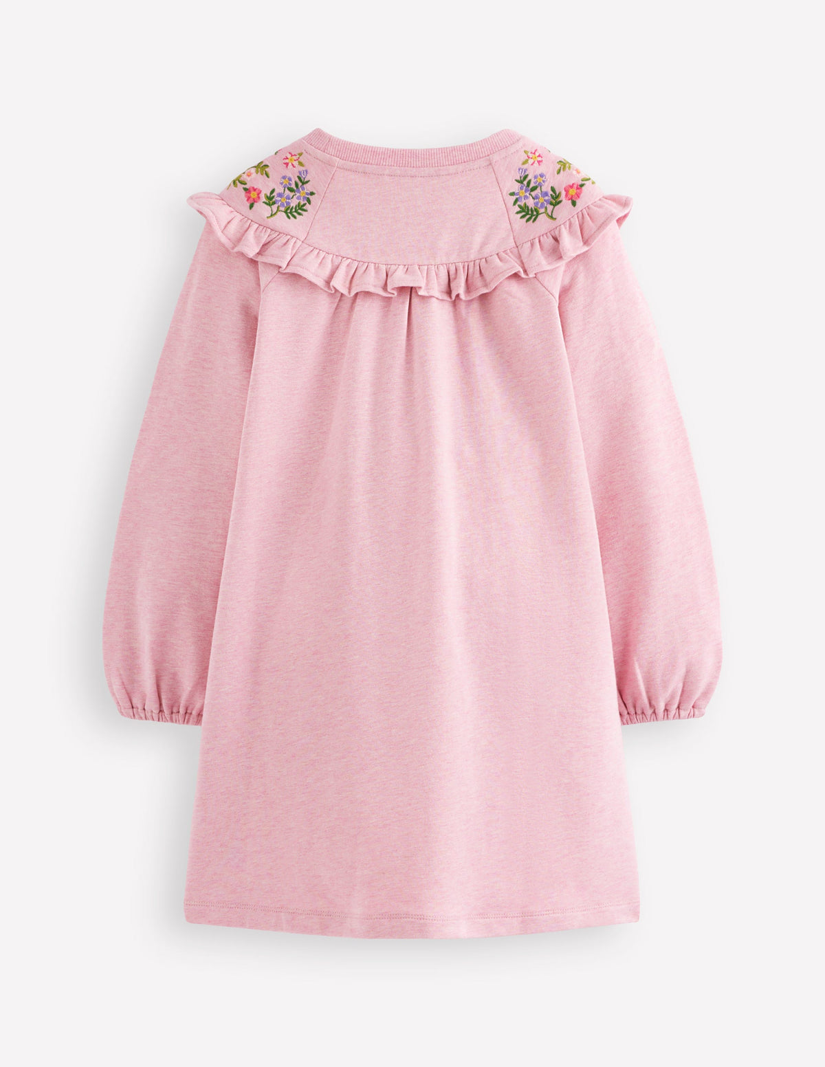 Besticktes Sweatshirt-Kleid-ROSA-2