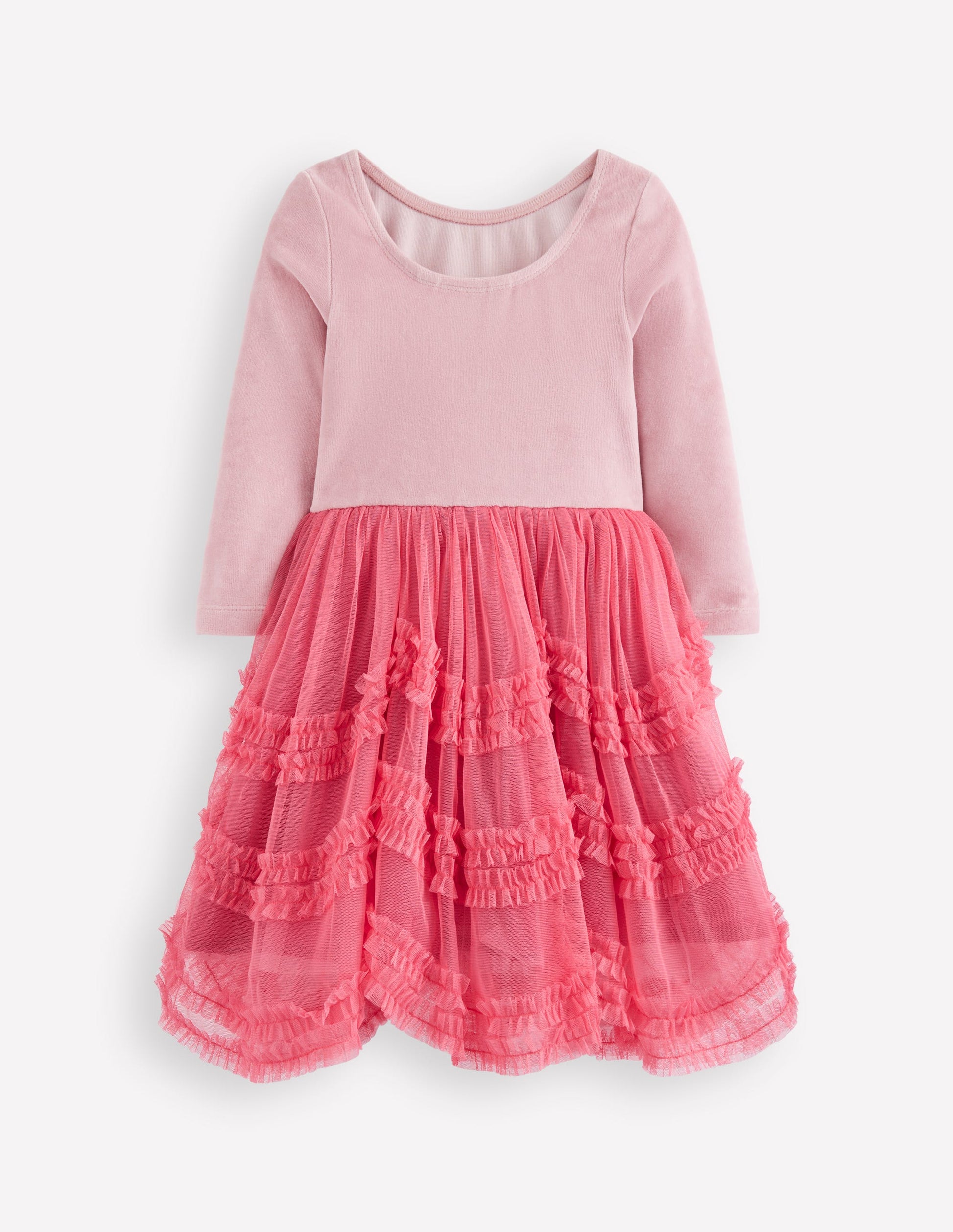Tüllkleid im Ballettstil aus Velours-Animals/Stripe-2