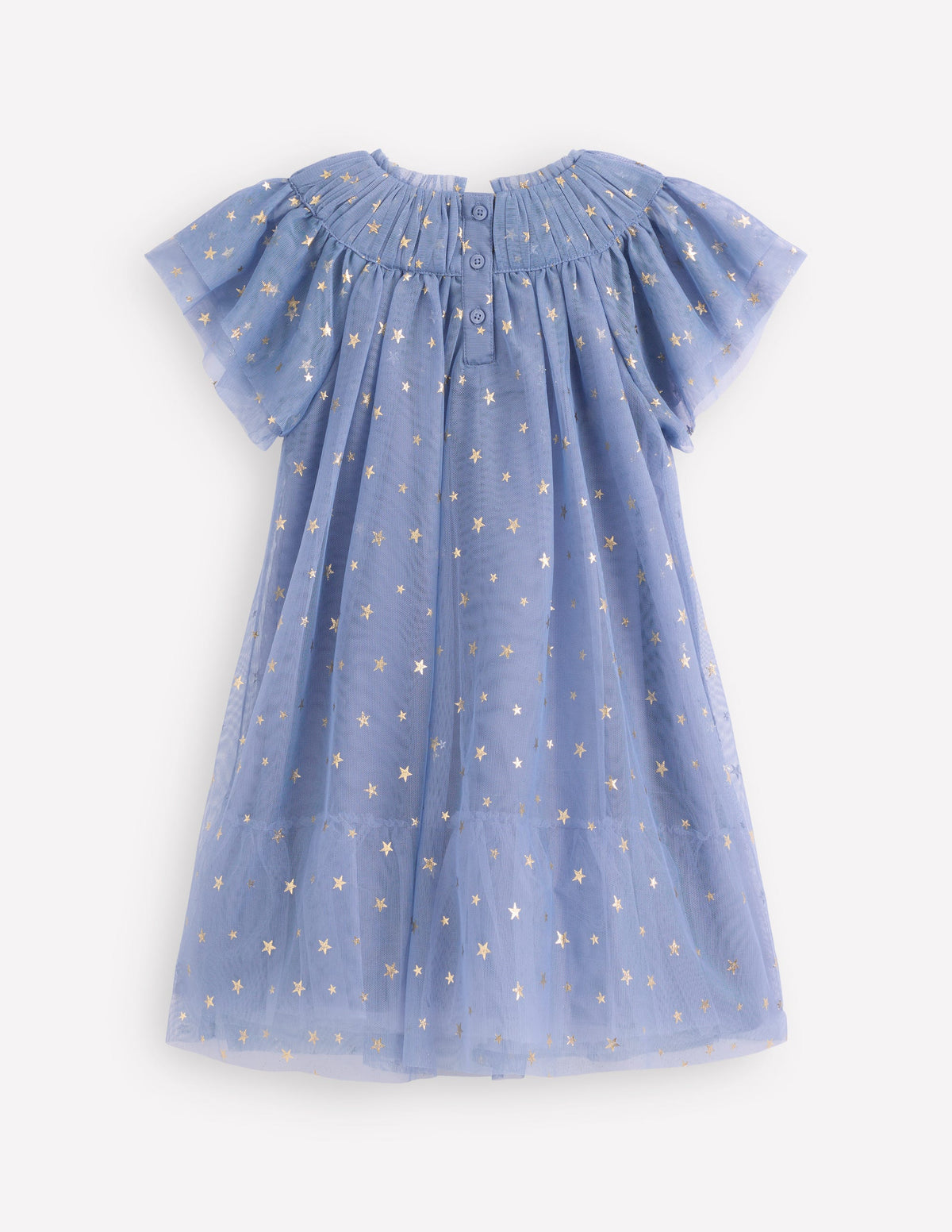 Tiered Tulle Dress-Stormbolt Blue - Image 5