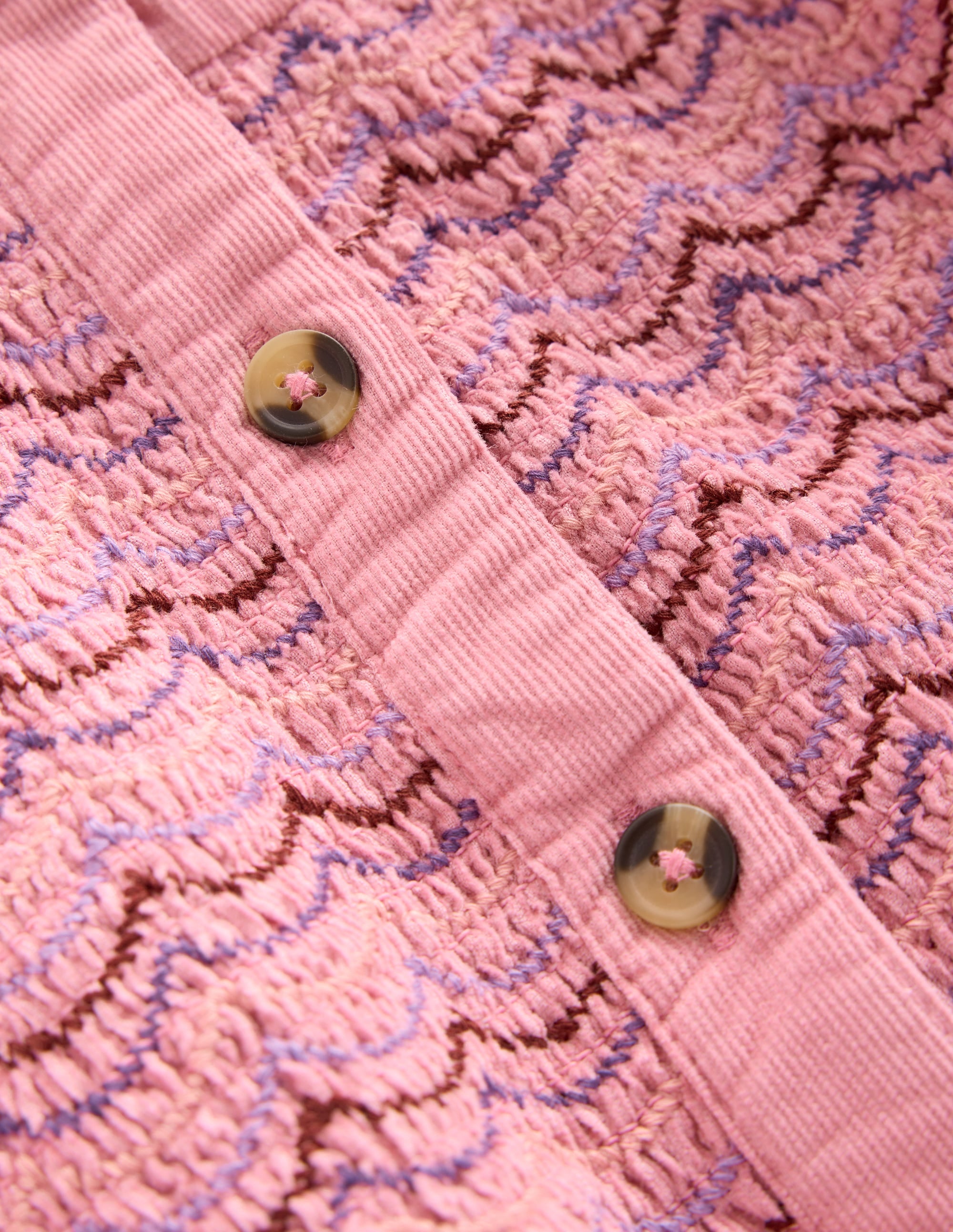 Suki Langärmeliges, gesmoktes Kleid-Kirschblütenrosa - Image 5
