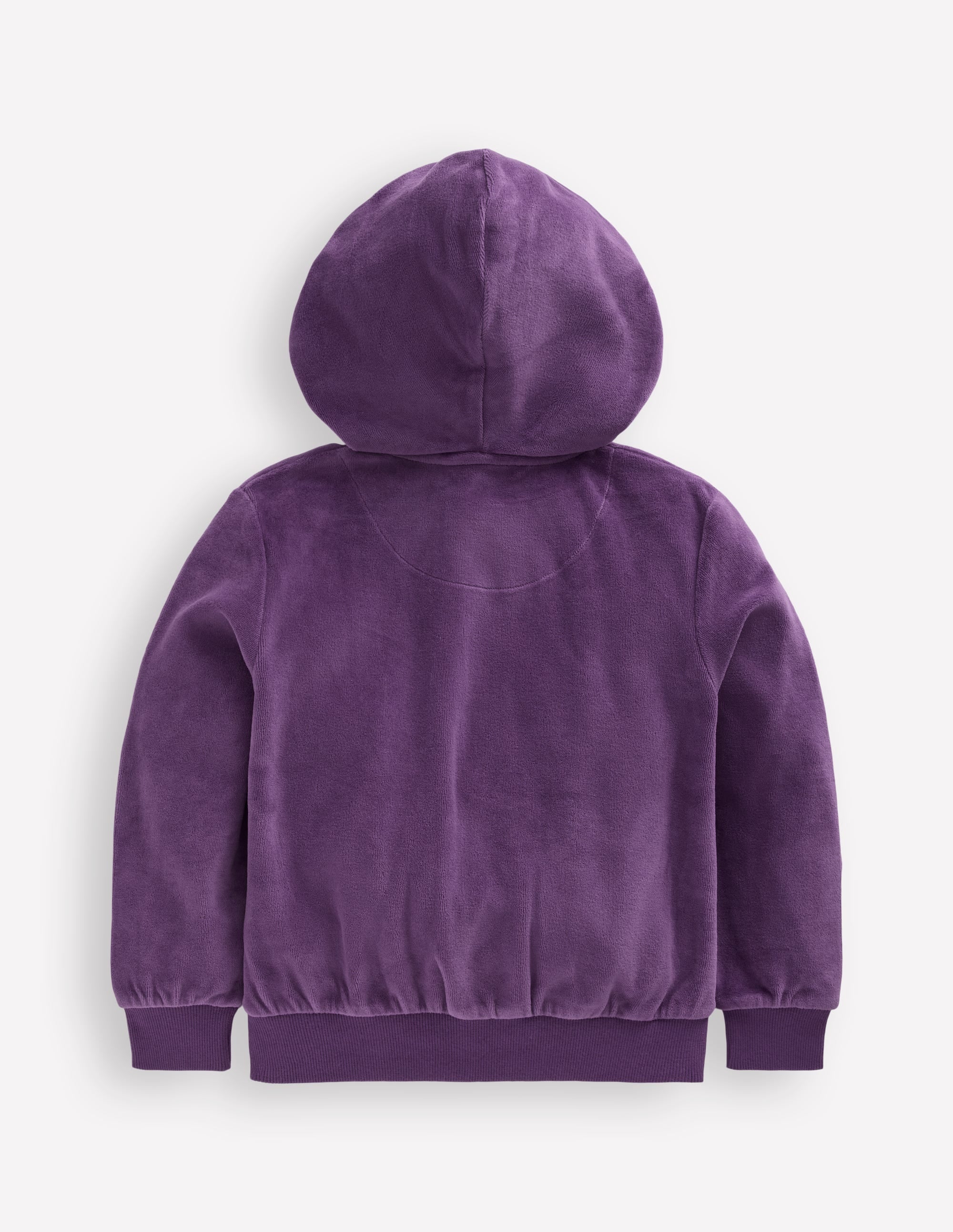 Kapuzenpullover aus Velours-Mystisches Lila - Image 2