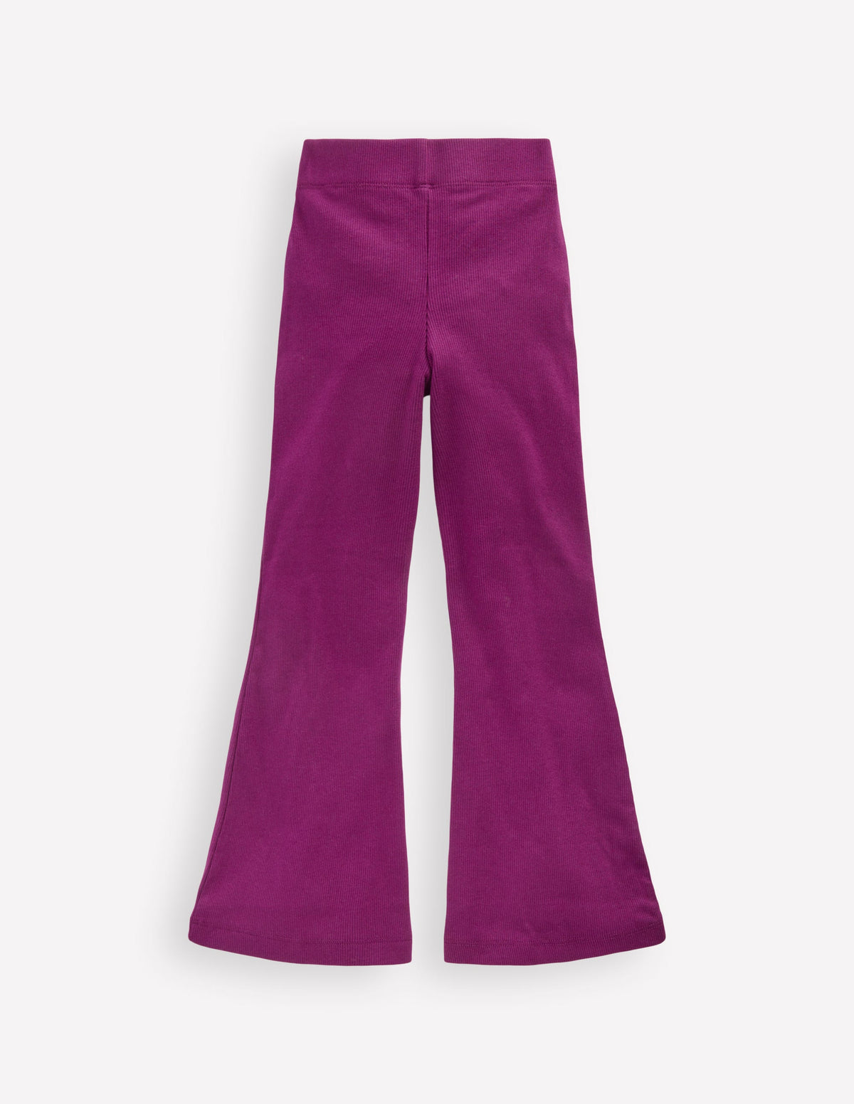 Gerippte Leggings mit Schlag-Brombeere - Image 2