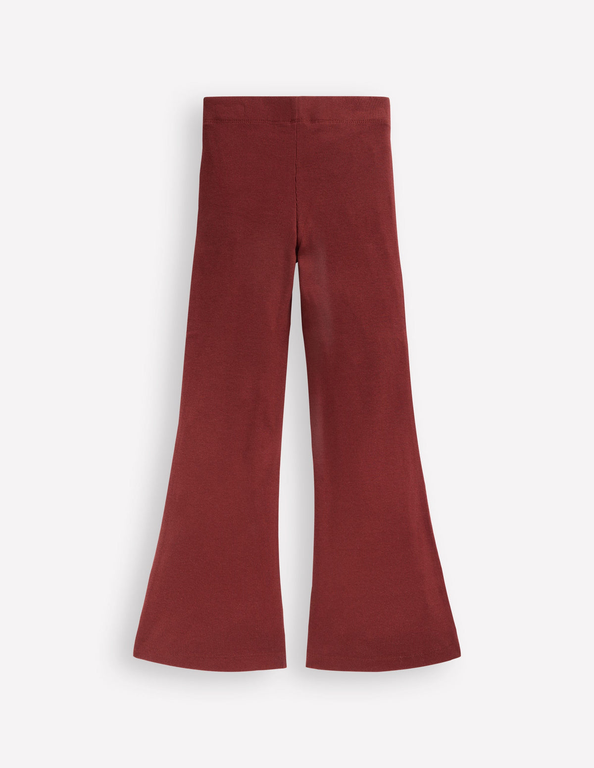 Gerippte Leggings mit Schlag-Kastanie - Image 2