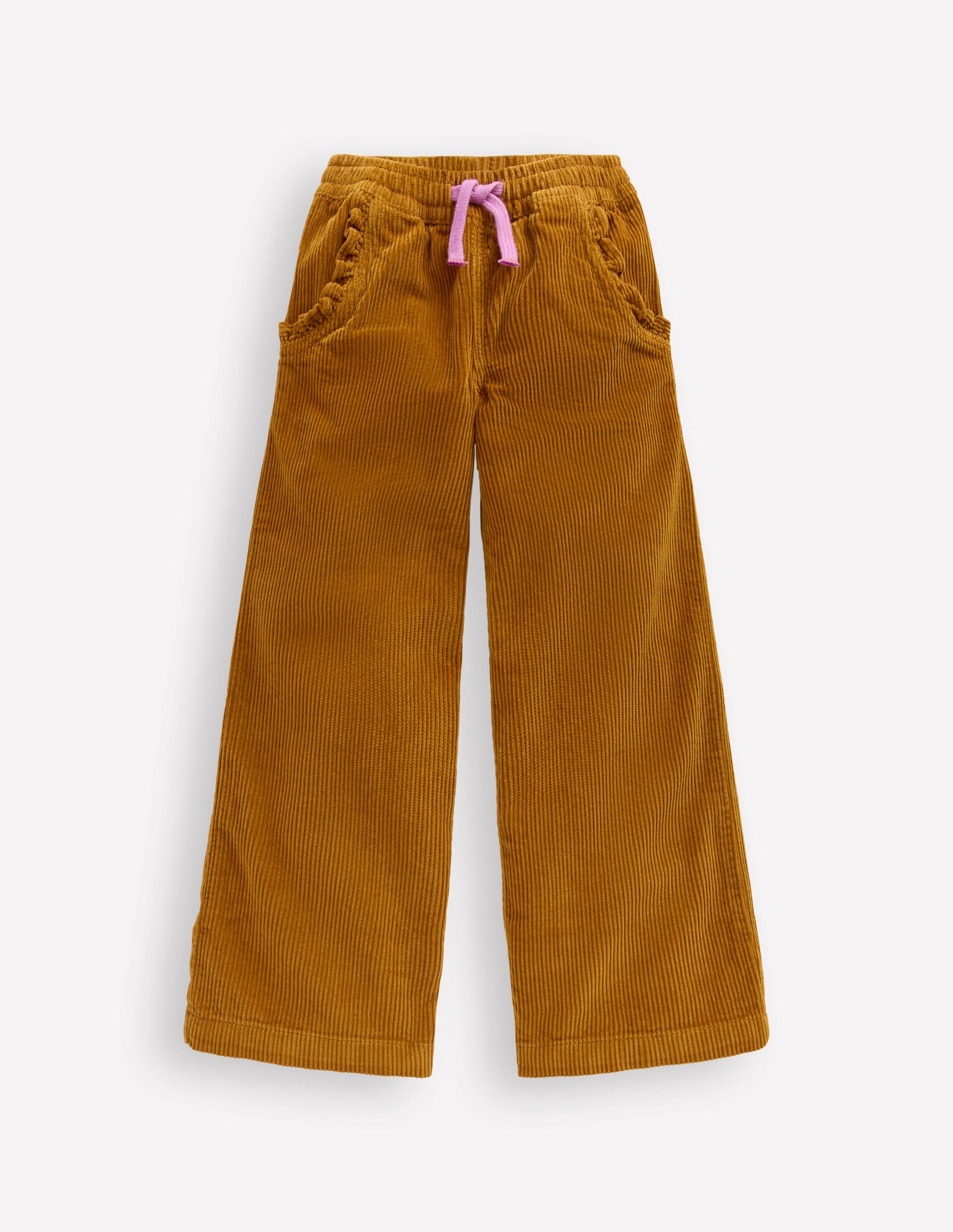 Locker geschnittene Cordhose-Toffeebraun-1
