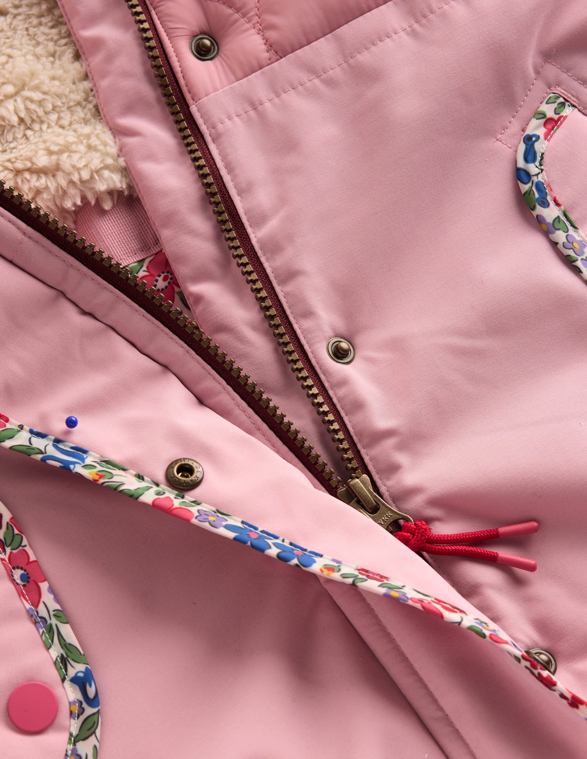Joni Quilted Parka Coat-Pink-3