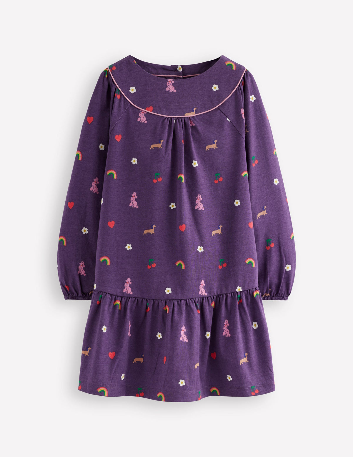 Jerseykleid mit geschwungener Passe-Mystisches Violett Paris - Image 1