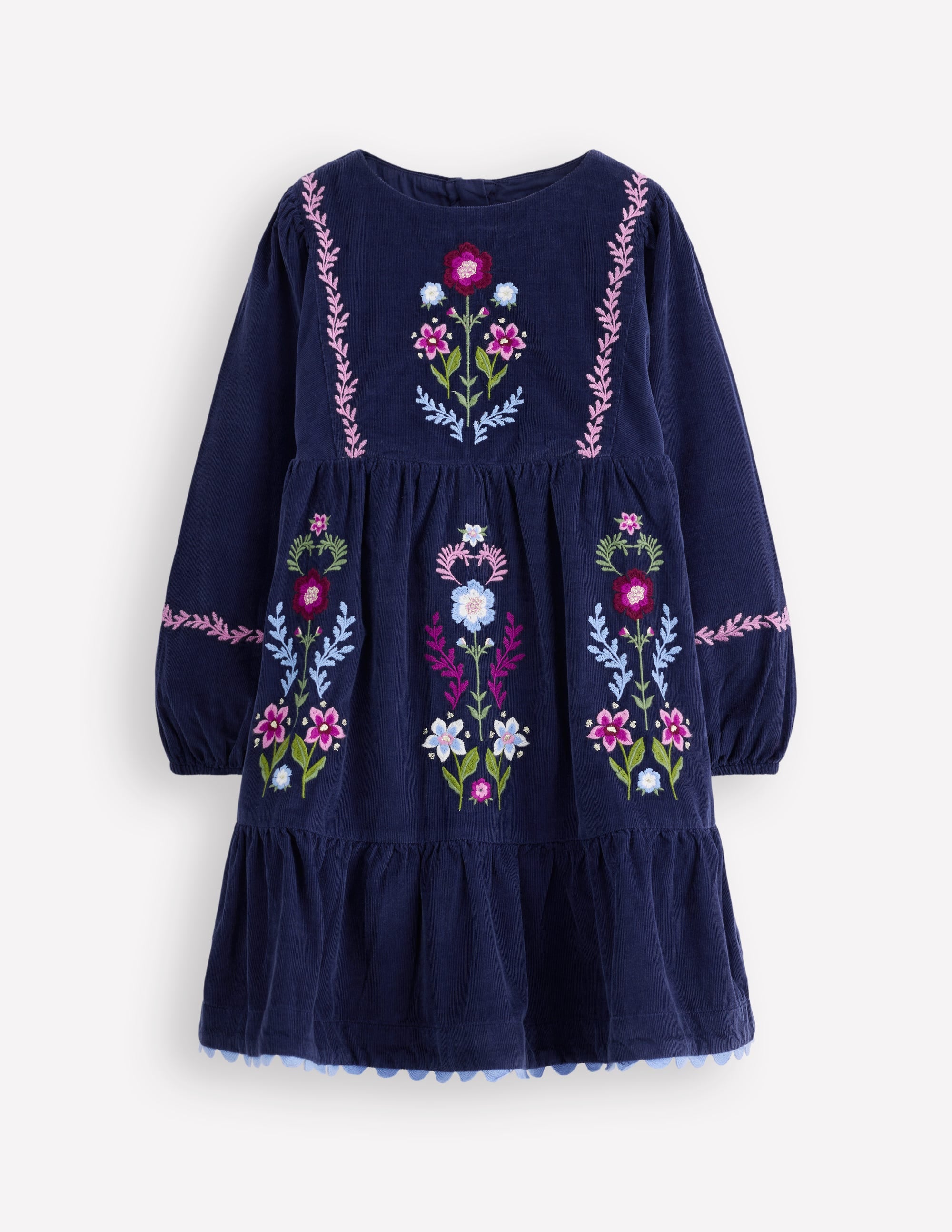 Clover Blouson-Cordkleid-Schuluniform-Marineblau - Image 1