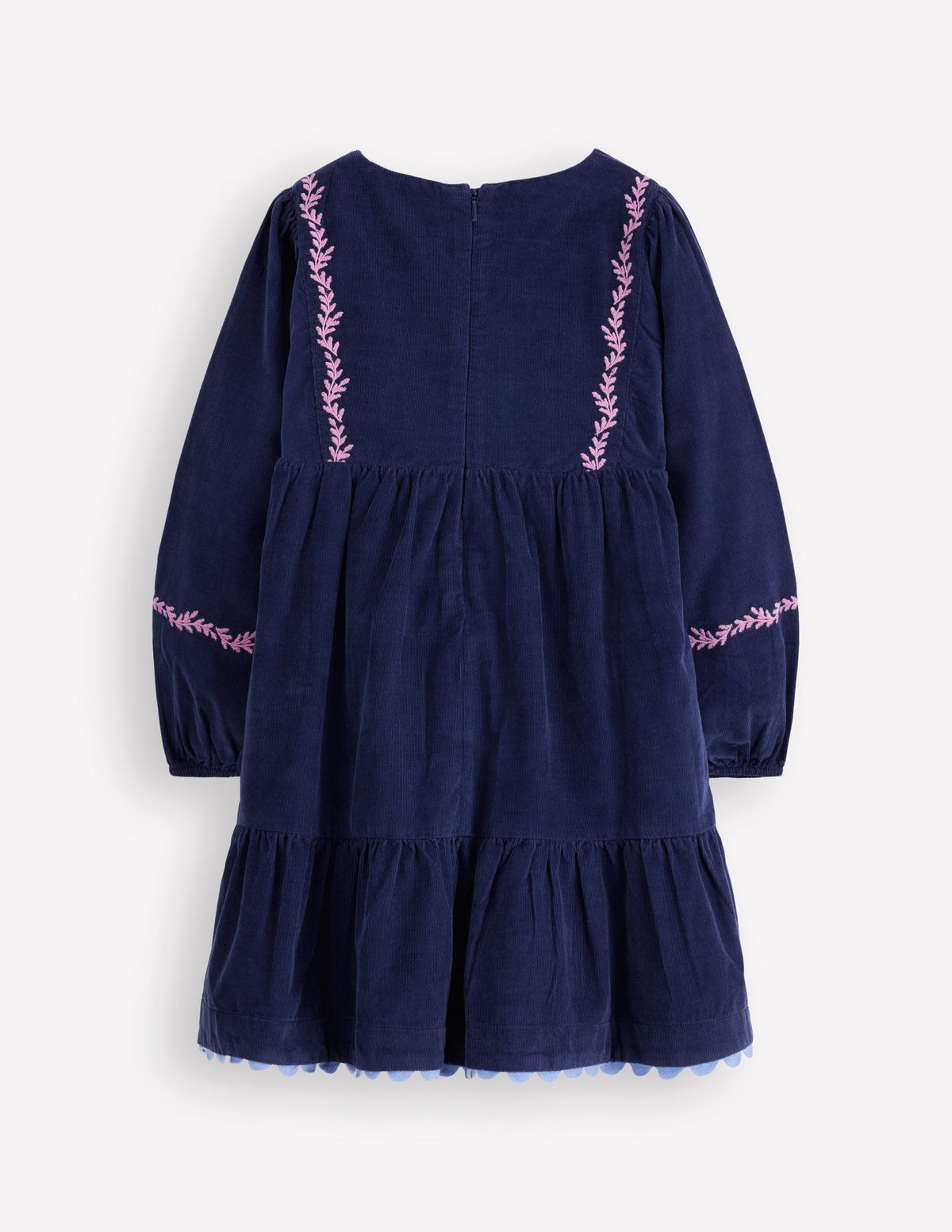 Clover Blouson-Cordkleid-Schuluniform-Marineblau-2
