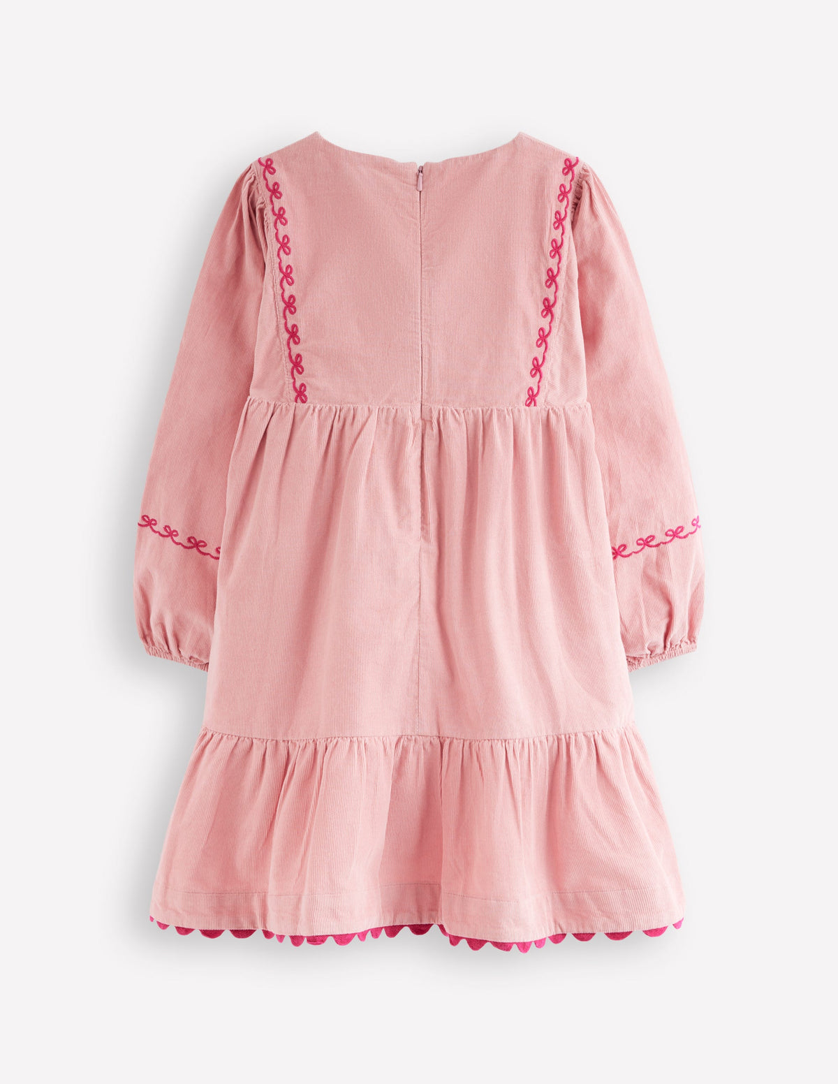 Robe à manches blousantes Clover en velours côtelé-Rose vintage - Image 2