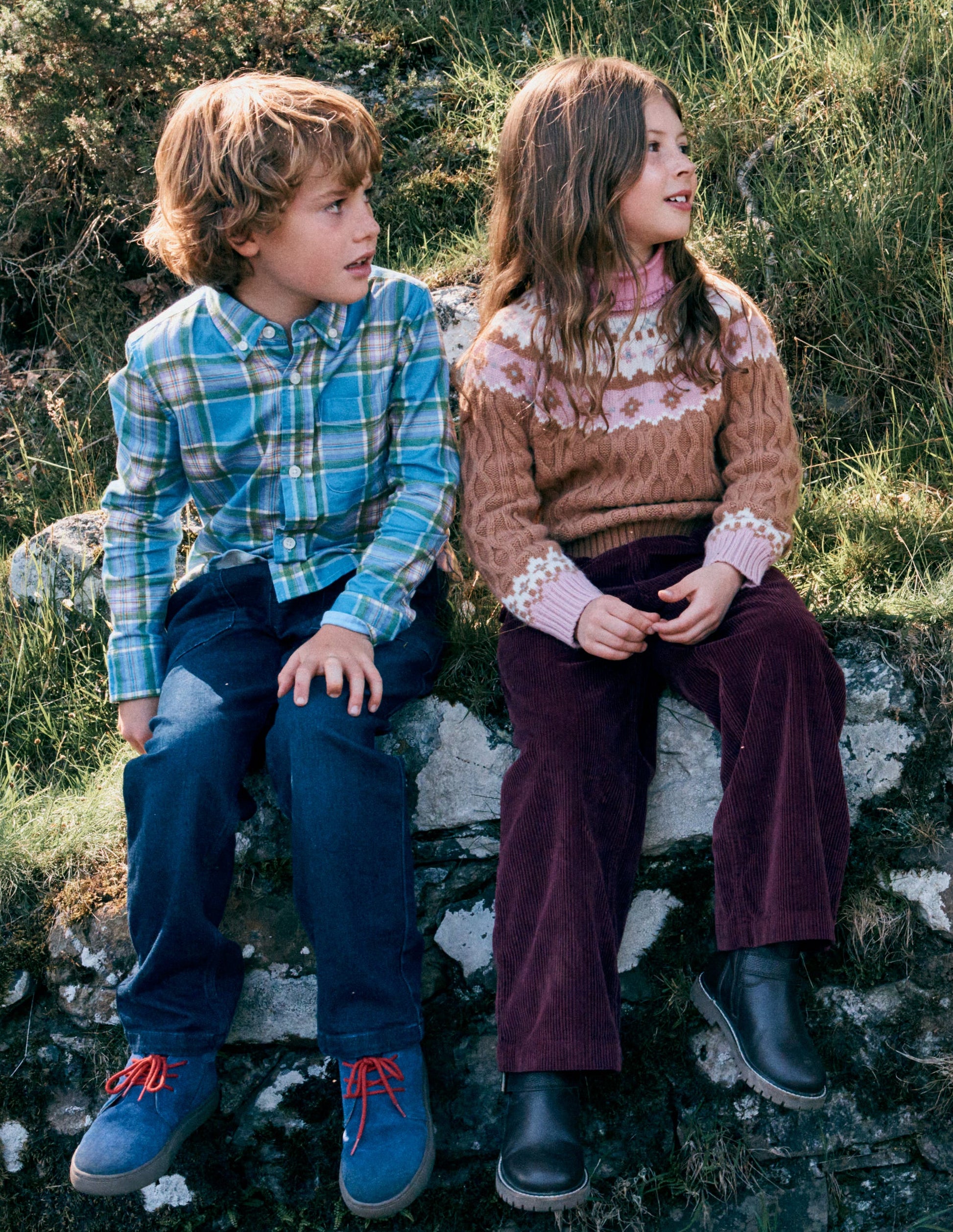 Fair-Isle-Pullover mit Zopfmuster-Camel Meliert-4