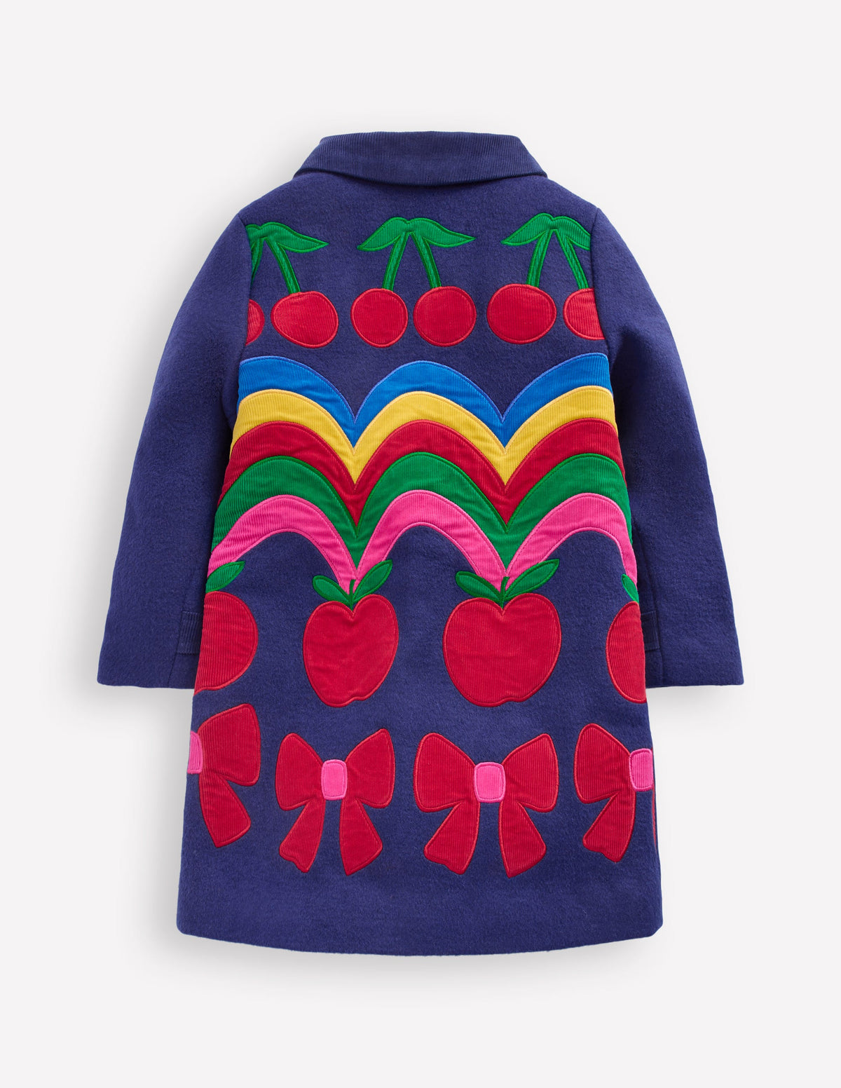 Wow Schicker Mantel-Steuerbordblau Kirsche Regenbogen-2