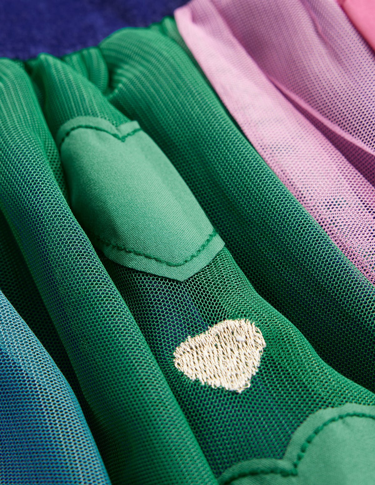 Kleid aus Samt und Tüll für besondere Anlässe-Schuluniform-Marineblau Herzen-3