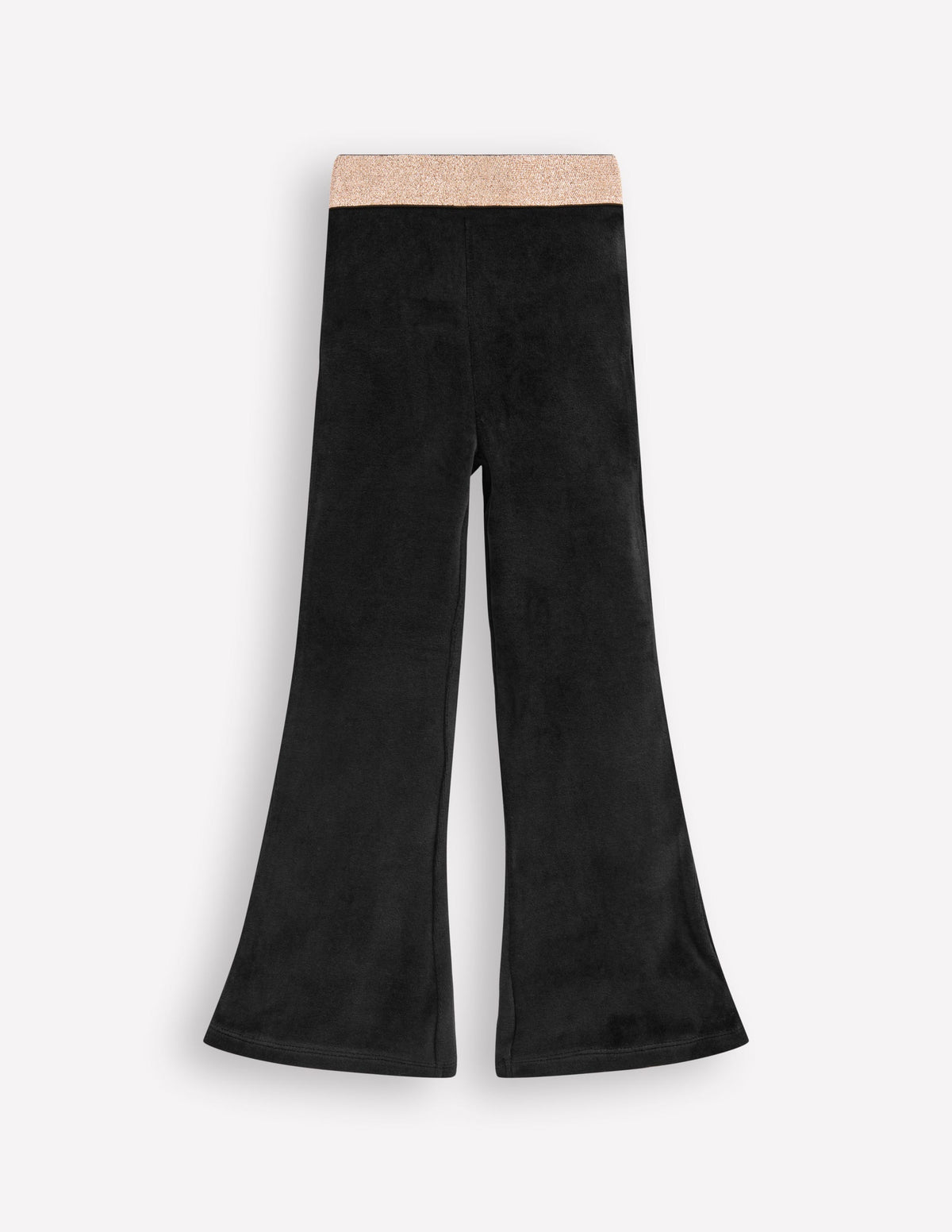 Ausgestellte Samtleggings-Schwarz-1